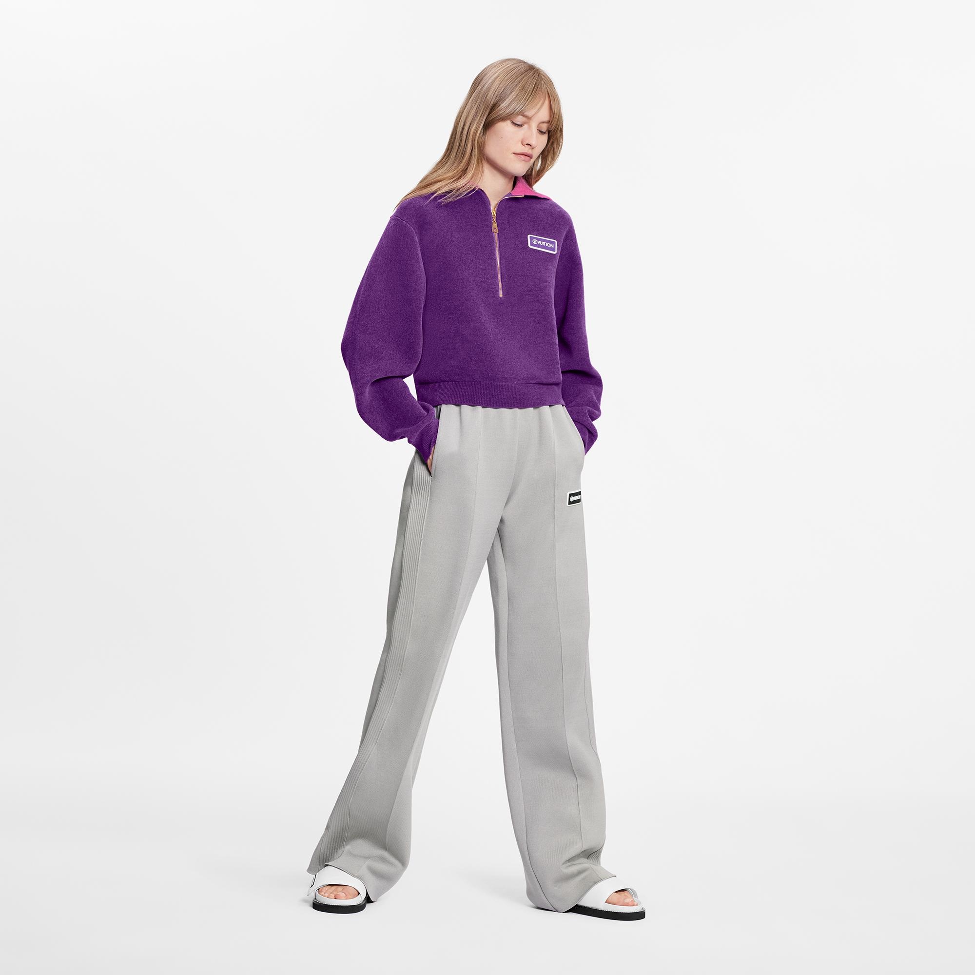 Wide-Leg Seam Pants - 2