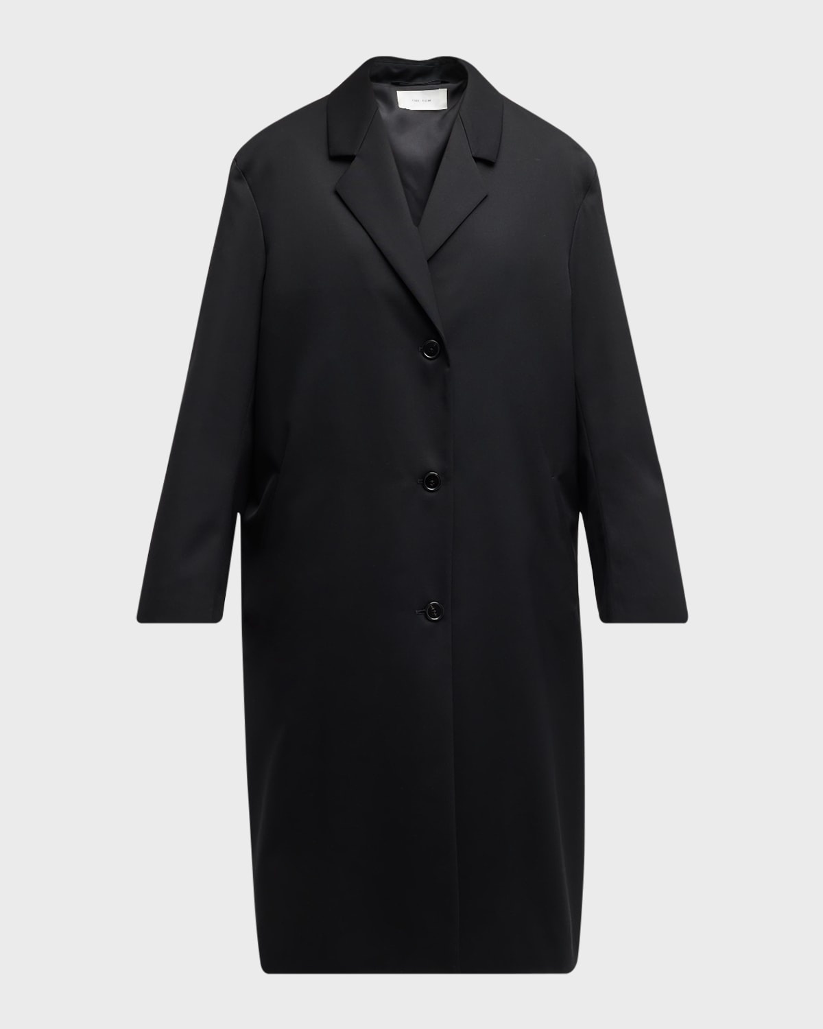 Cristal Single-Breasted Long Coat - 1