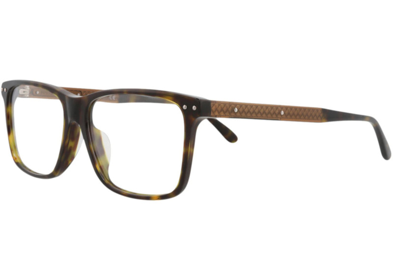 Bottega Veneta Bottega Veneta Square-Frame Acetate Optical Frames Avana Brown Transparent (BV0130OA-30001670-002) outlook