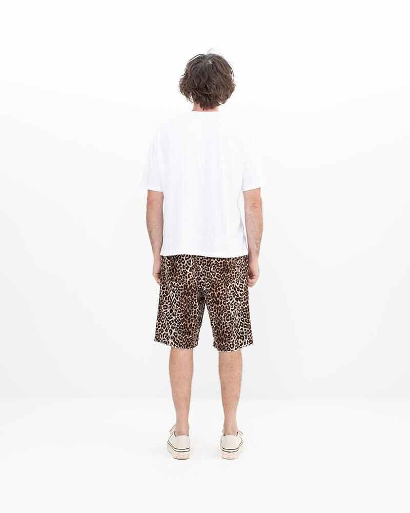 CORONEL SHORTS LEOPARD BEIGE - 4