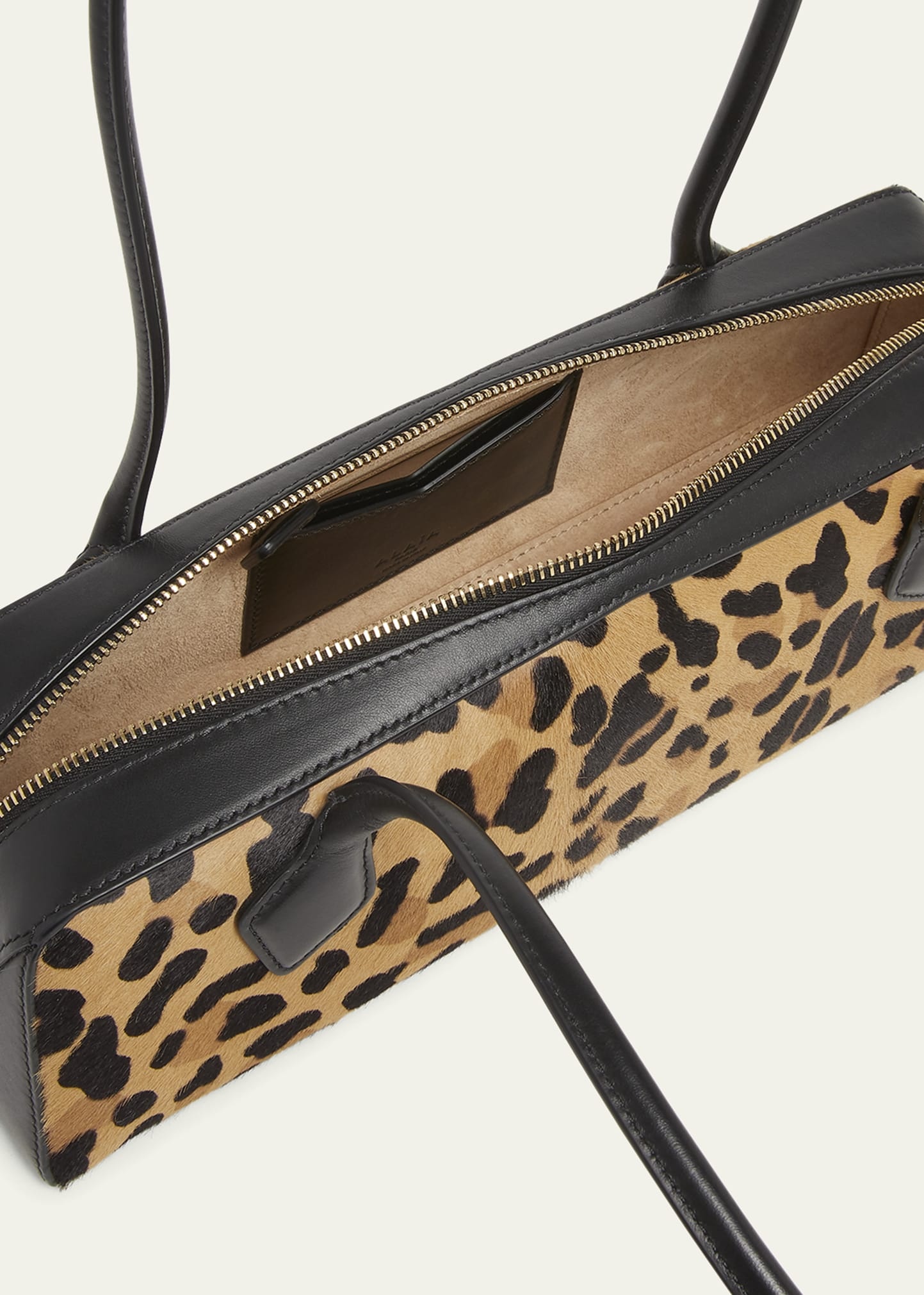 Le Teckel Medium Shoulder Bag in Leopard Calf Hair - 4