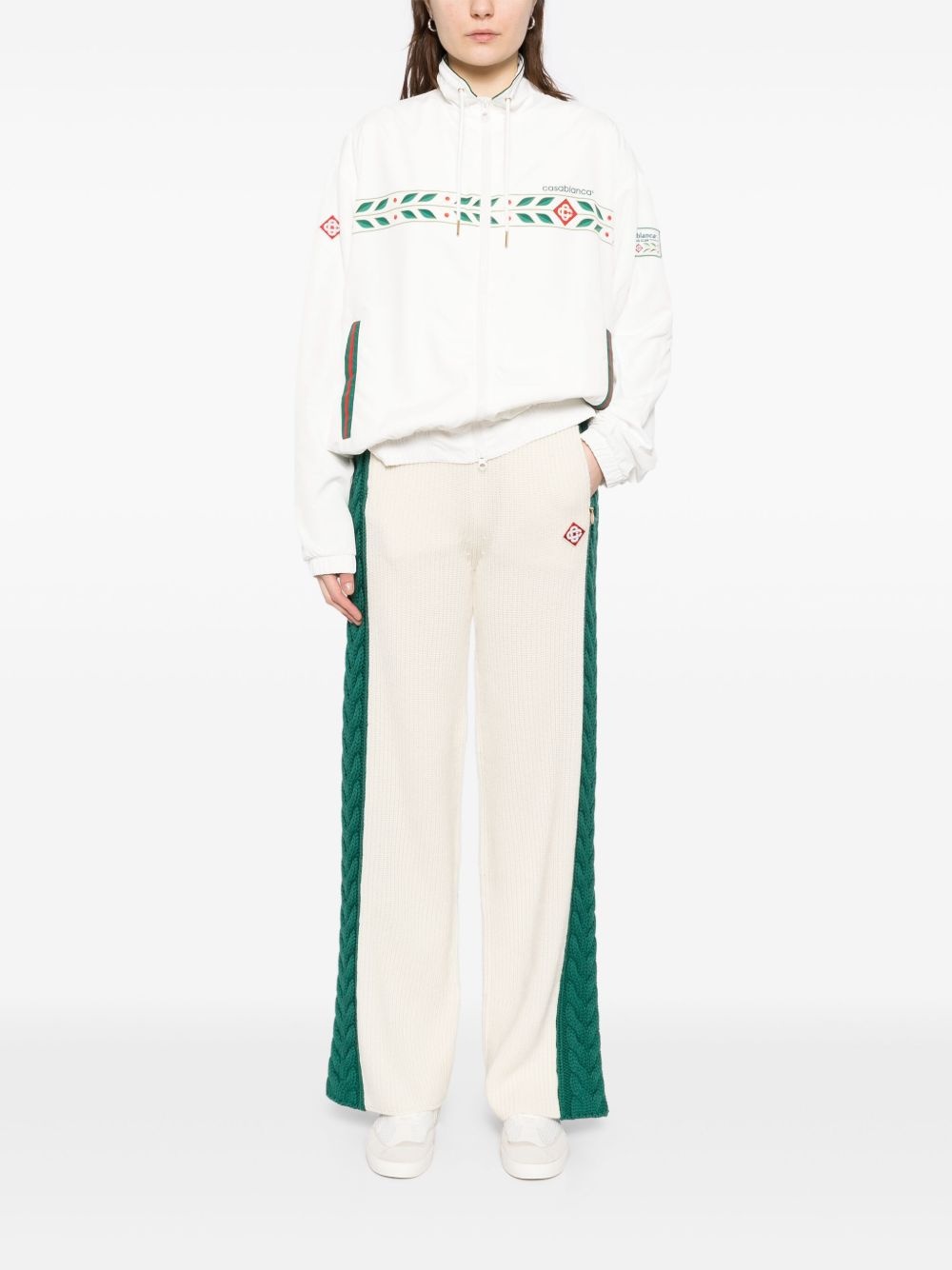 cable-knit trousers - 2