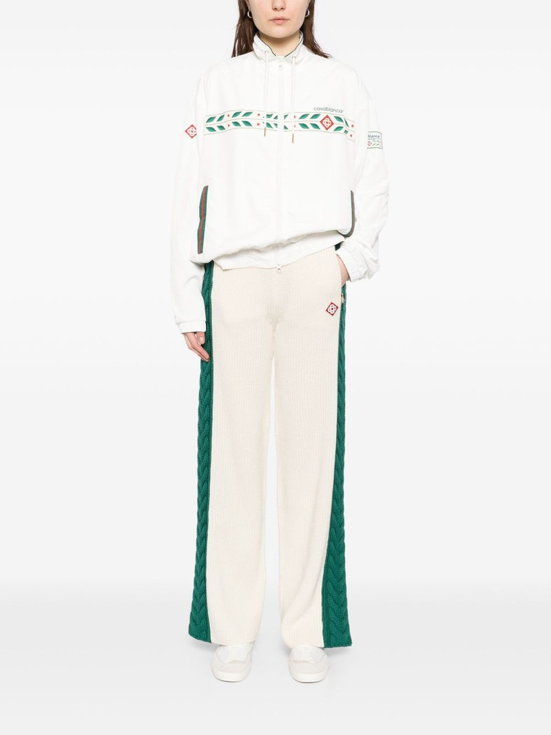 CASABLANCA cable-knit trousers outlook
