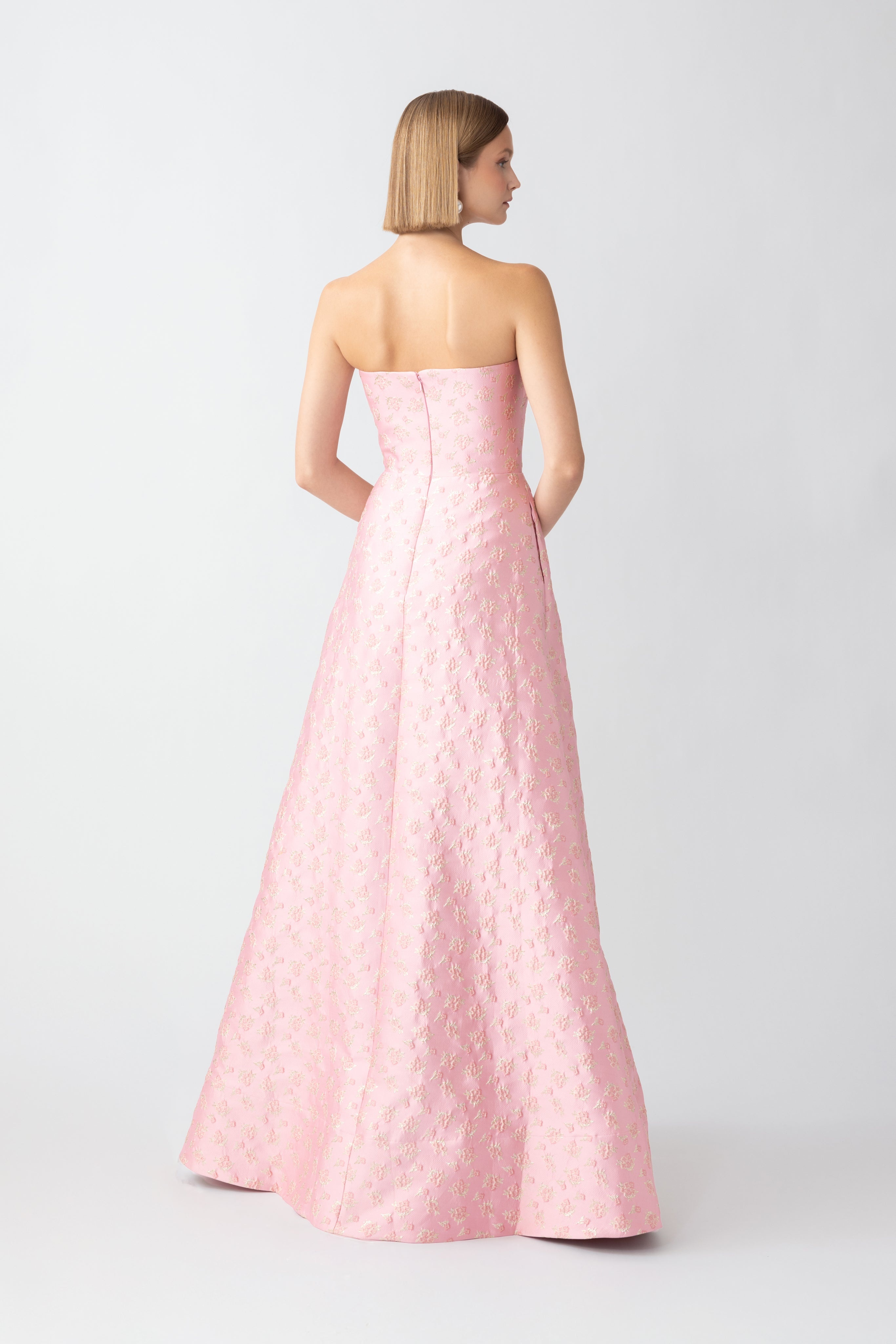 JORDANA JACQUARD GOWN - 3