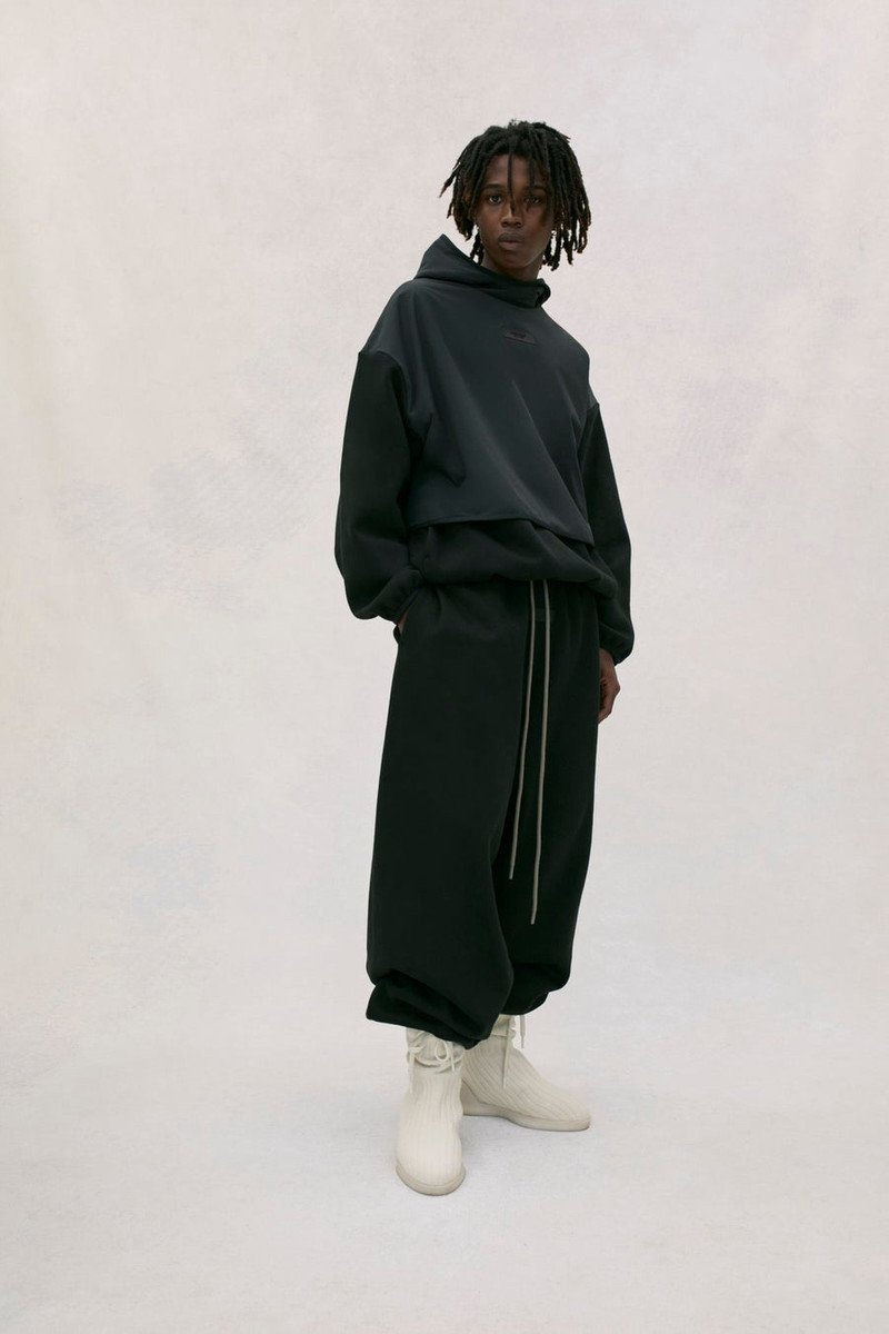 ESSENTIALS NYLON FLEECE HOODED SWEATSHIRT outlook