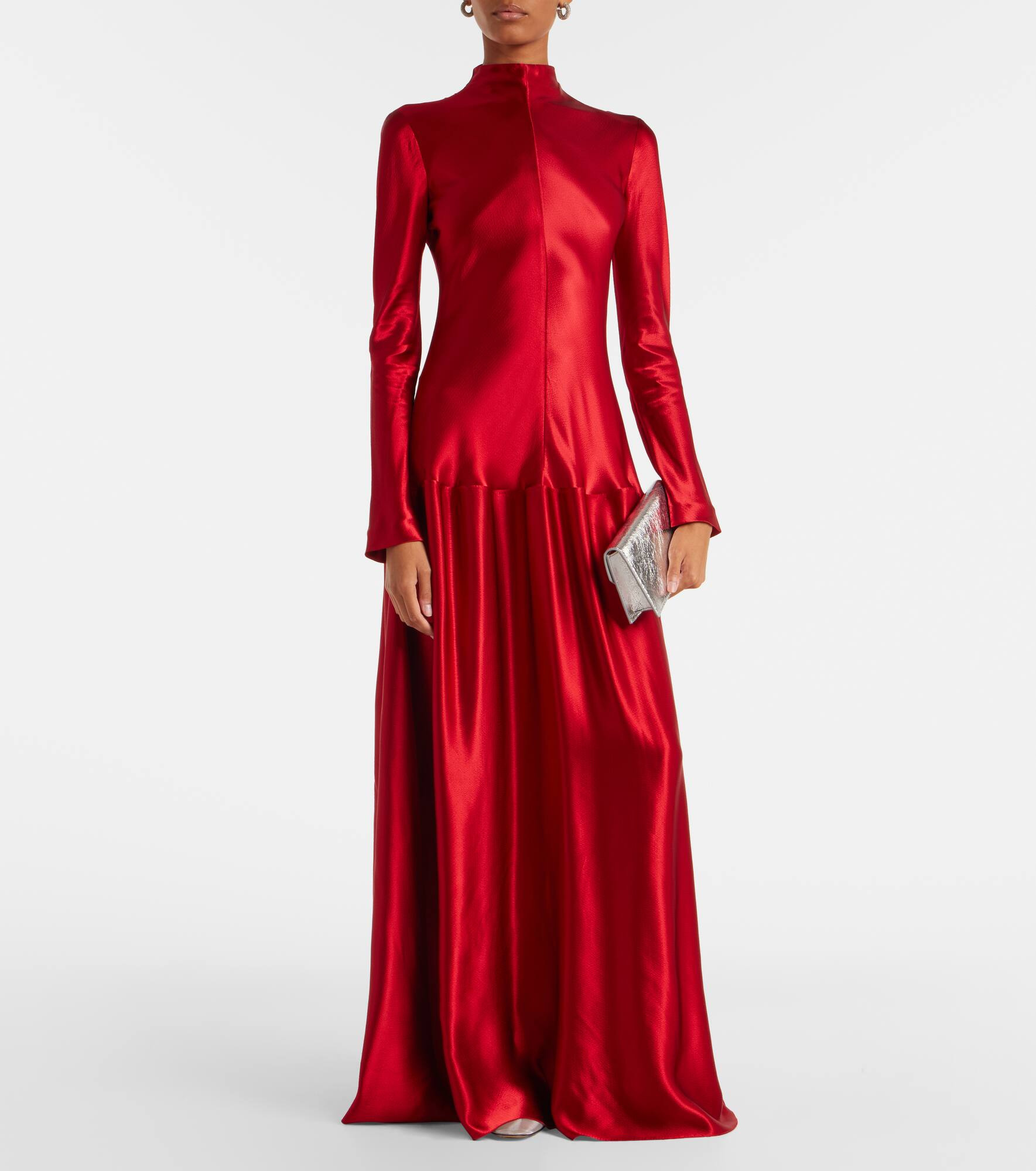Mila satin maxi dress - 2