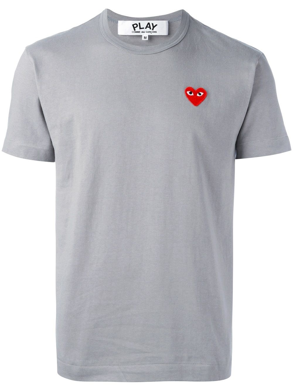 heart patch T-shirt - 1