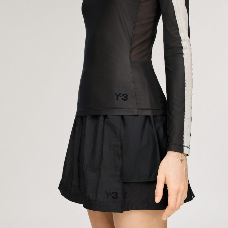 Y-3 MESH FITTED LONGSLEEVE TEE 7