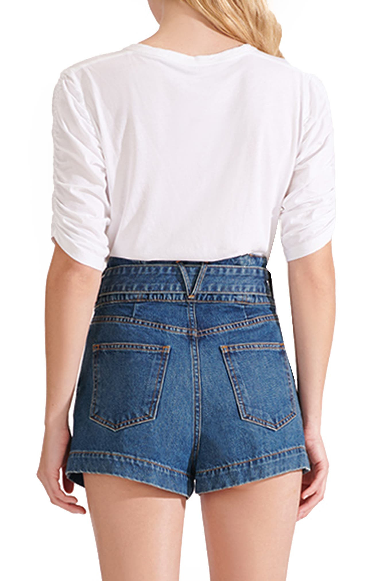 Waldorf Ruched Sleeve T-Shirt - 2
