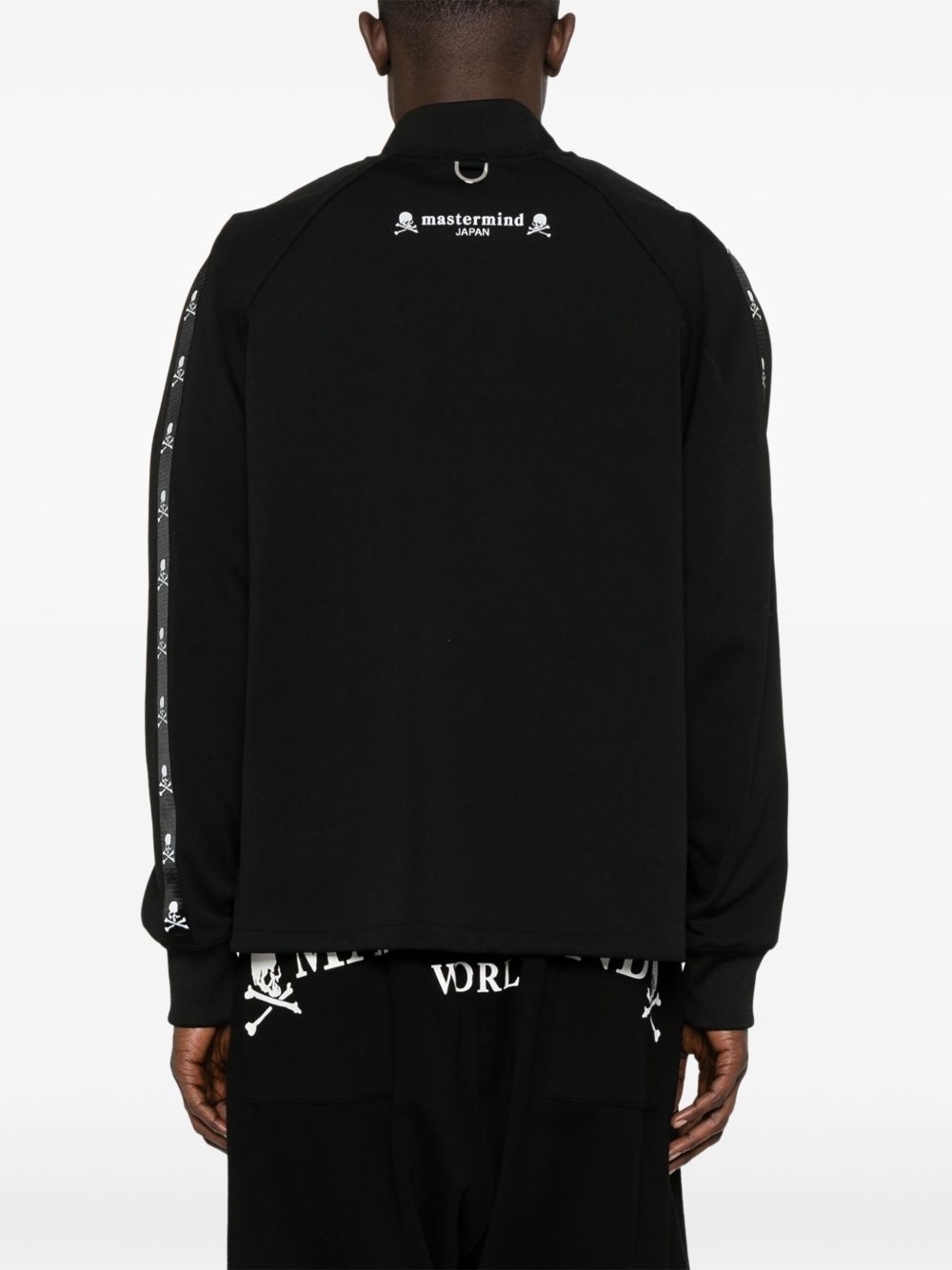 skull-print track jacket - 4