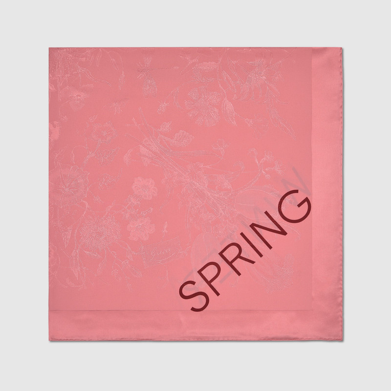 GUCCI 90 x 90 project printed silk carré outlook
