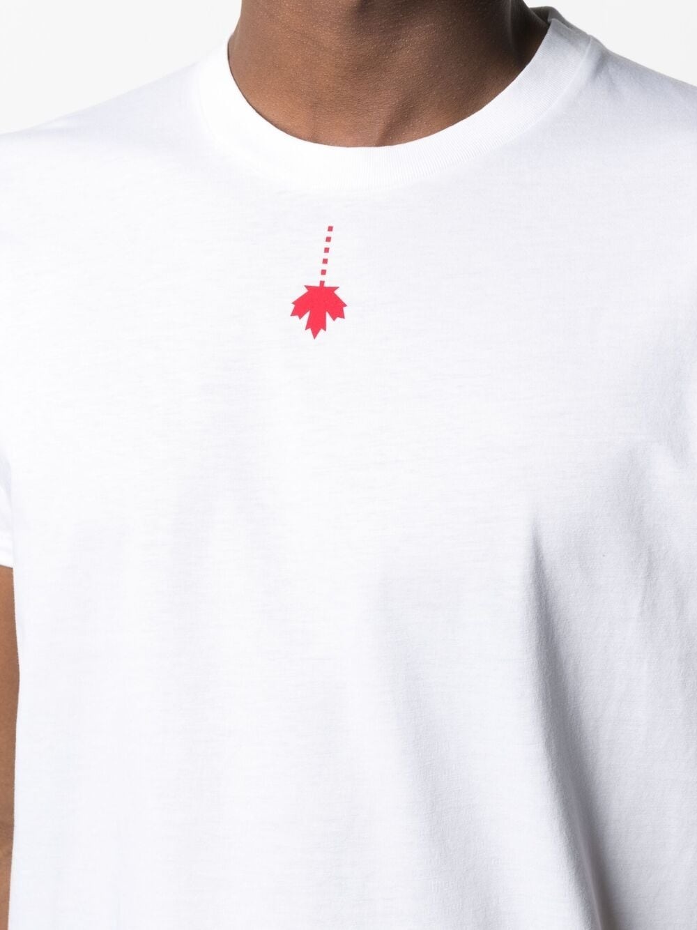 maple leaf-print T-shirt - 5