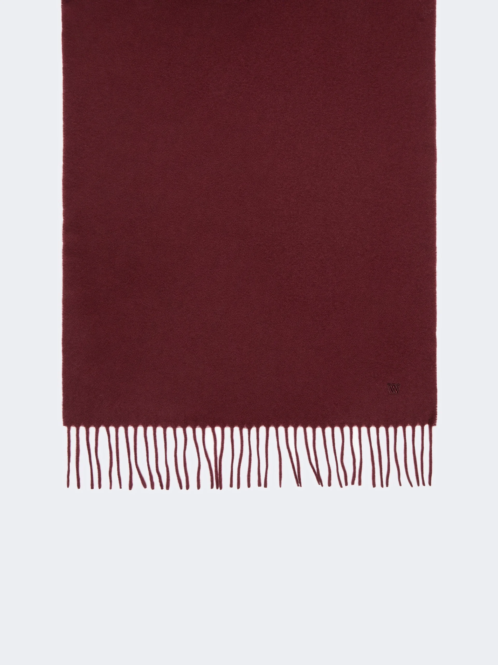 SCOGLIO Plain wool stole - BORDEAUX - 1