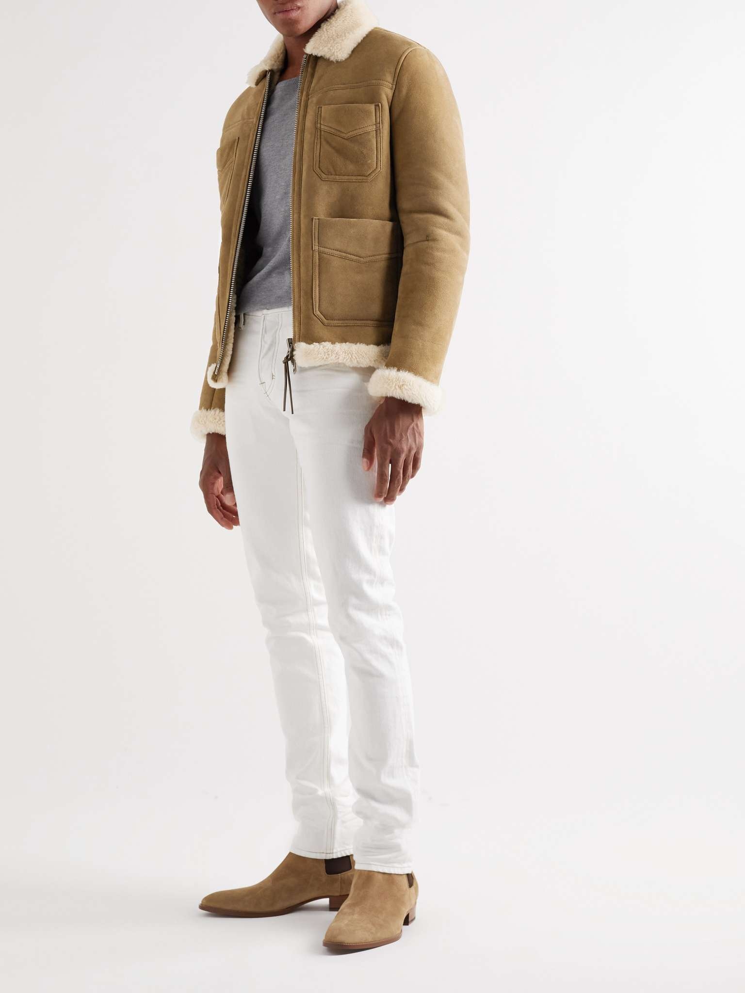 Slim-Fit Shearling Jacket - 2