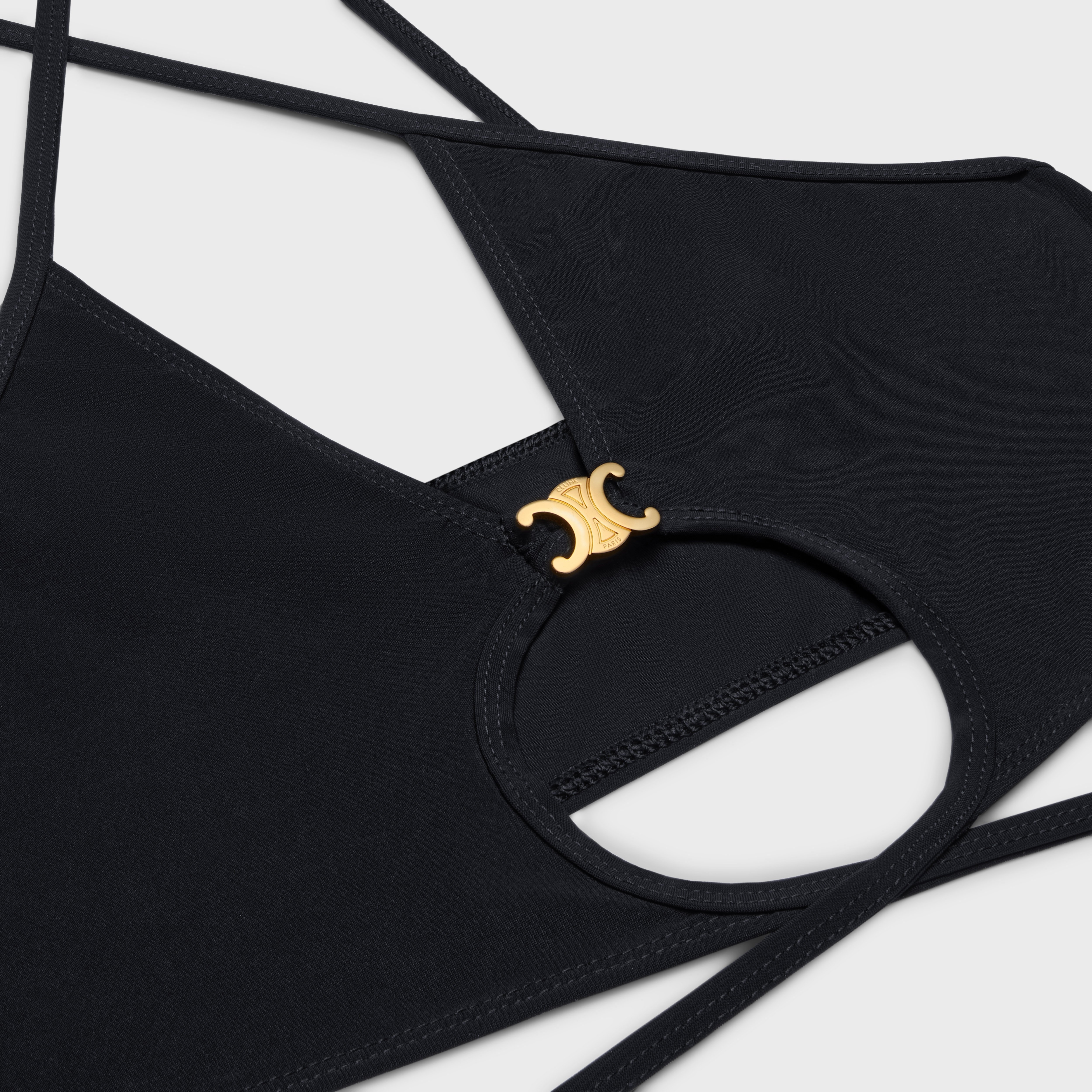 triomphe openwork top in matte jersey - 3