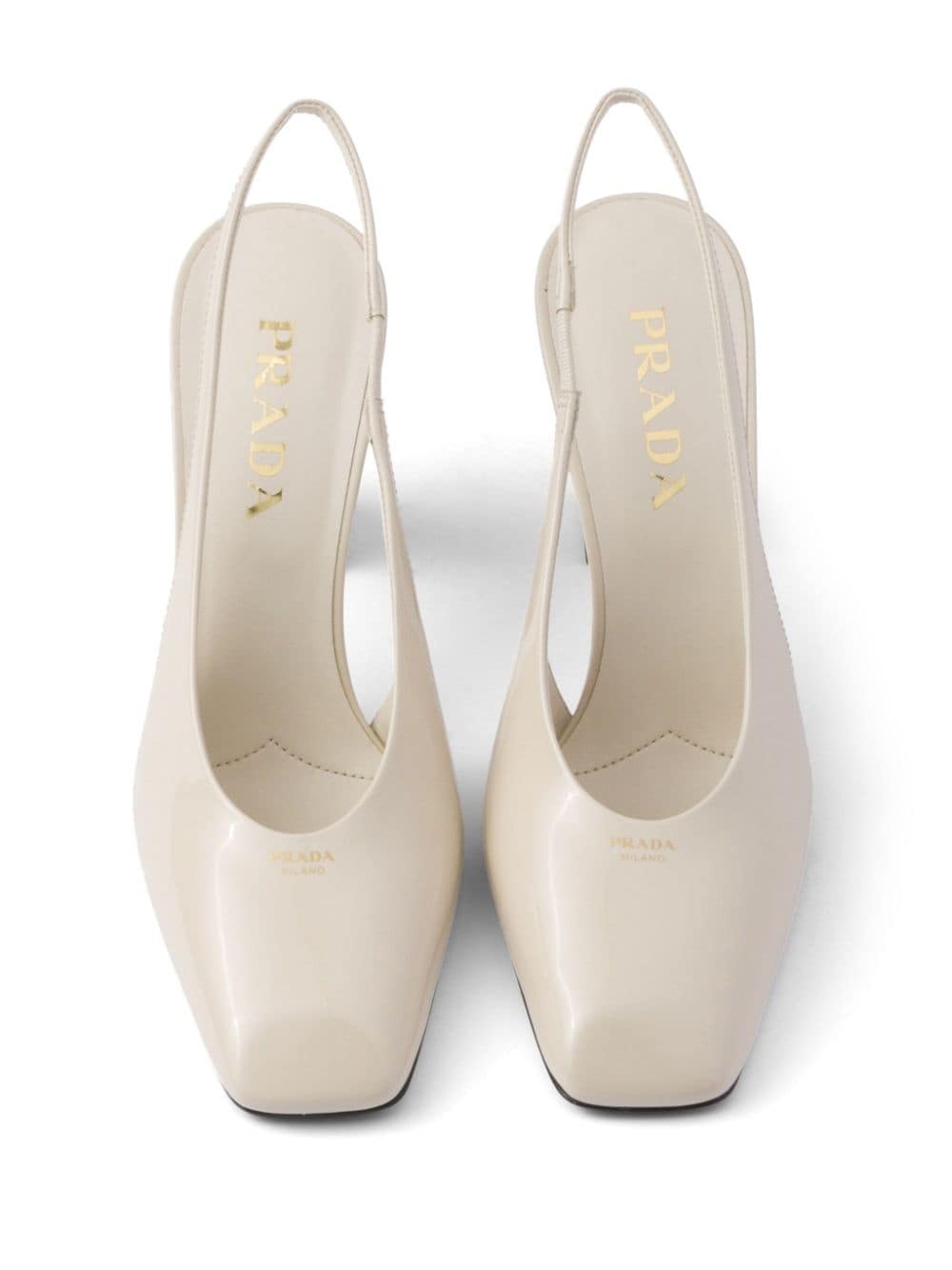 85mm leather slingback pumps - 4