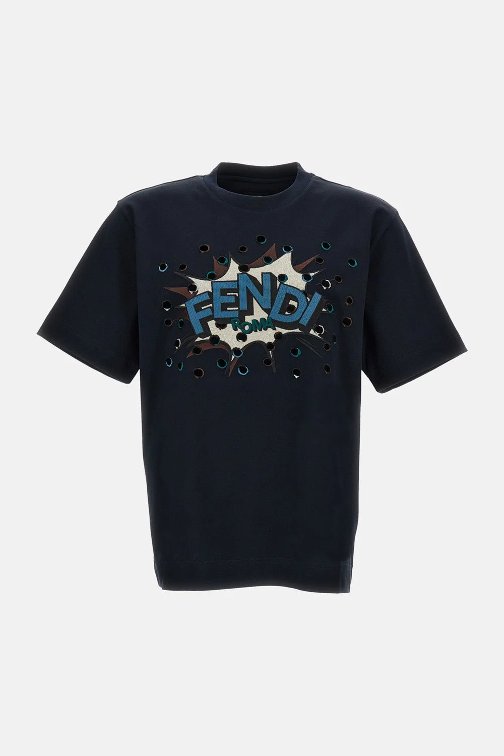 Fendi Men Embroidered T-Shirt - 1
