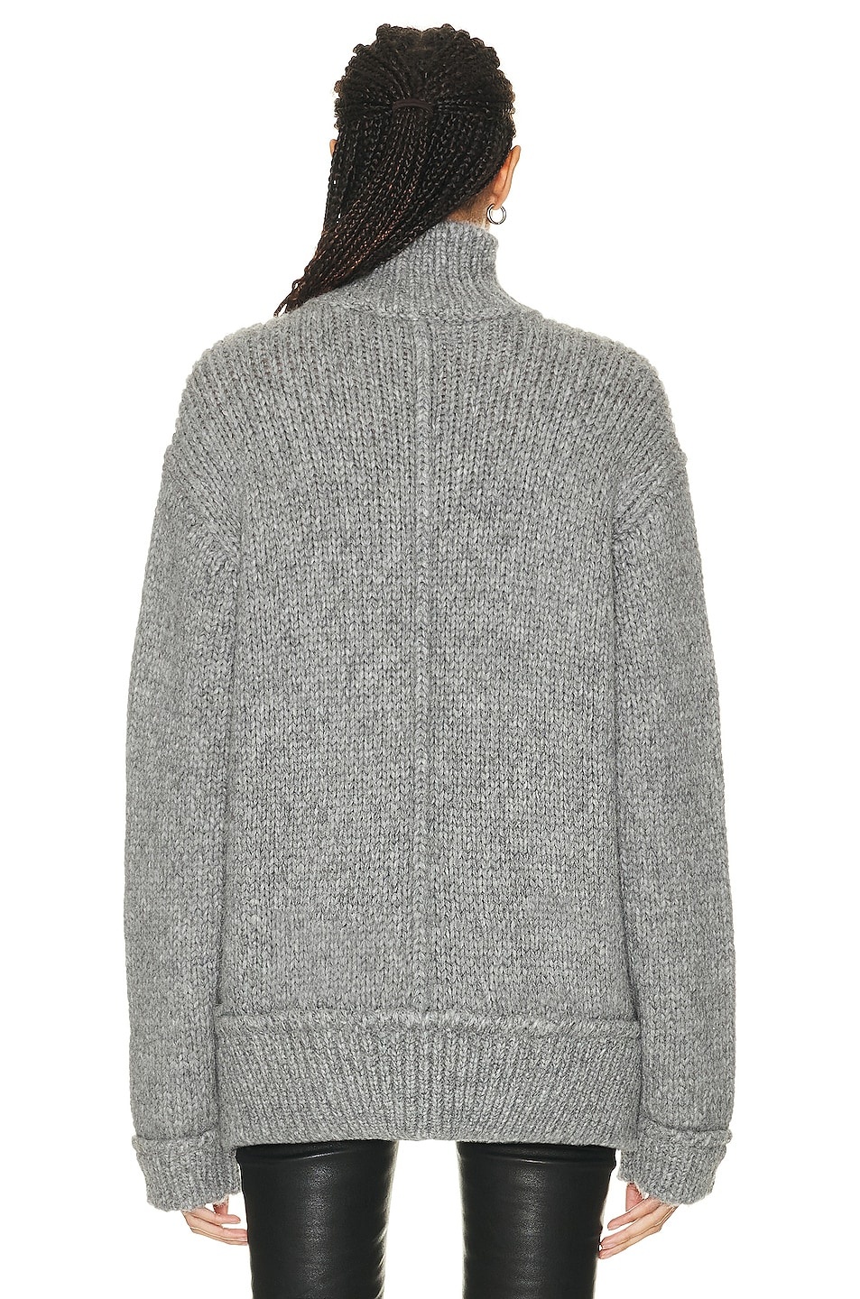 Relaxed Fit Turtleneck Top - 3