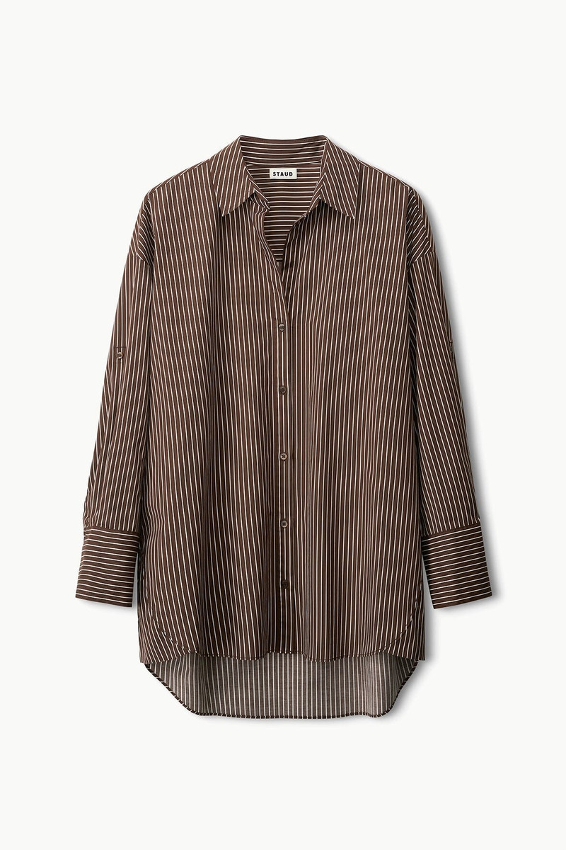 STAUD SANDBAR TOP DARK OAK MICRO STRIPE 1