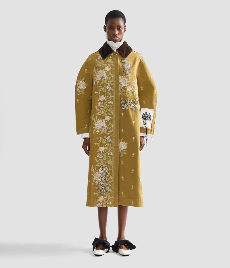 EMBROIDERED DENIM COAT 5