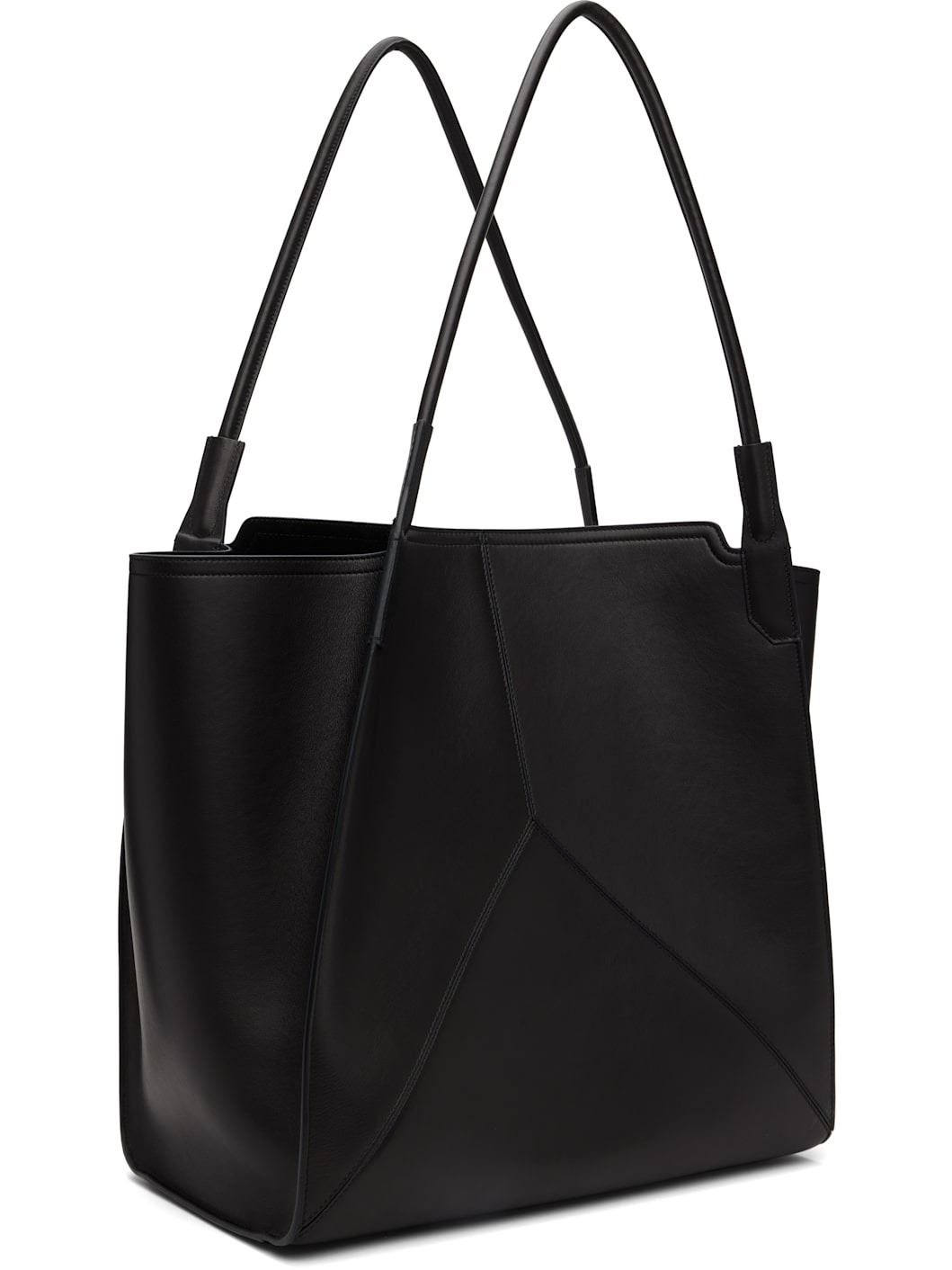 Black 'Victoria' Soft Leather Tote - 3