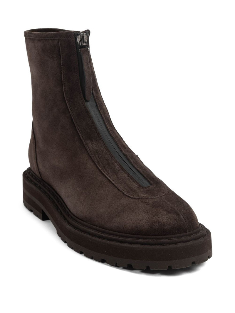 LEGRES zipper-detail ankle boots outlook