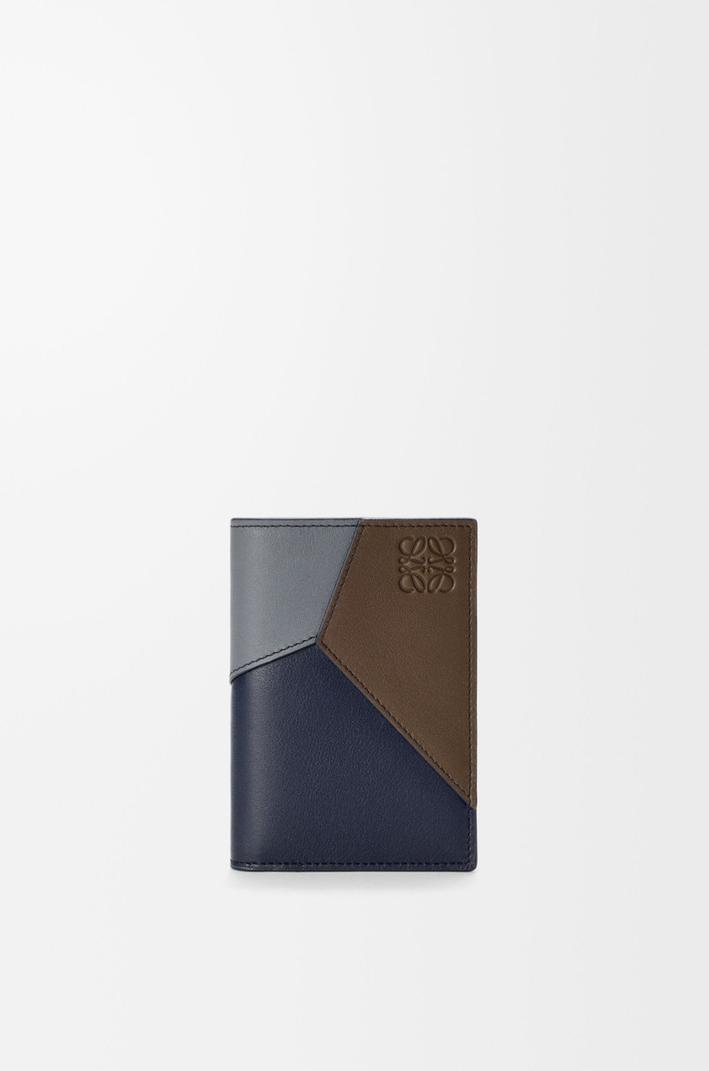 Puzzle bifold cardholder in classic calfskin 1