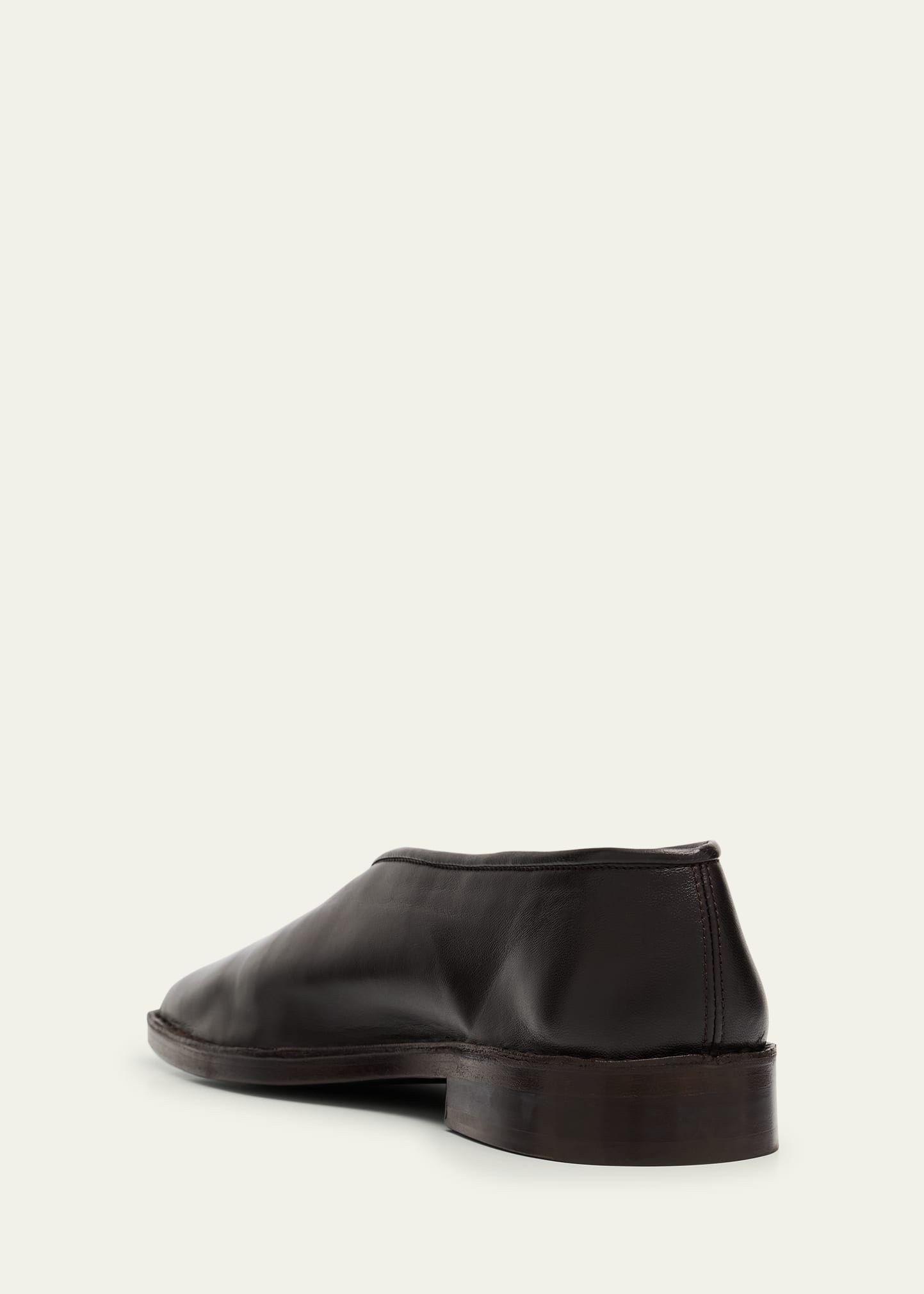 Men's Smooth Napa Leather Slippers - 4