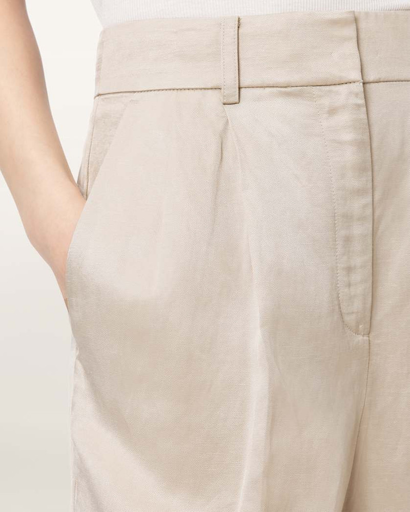 HELENA TAILORED WIDE LEG LINEN BLEND PANTS 4