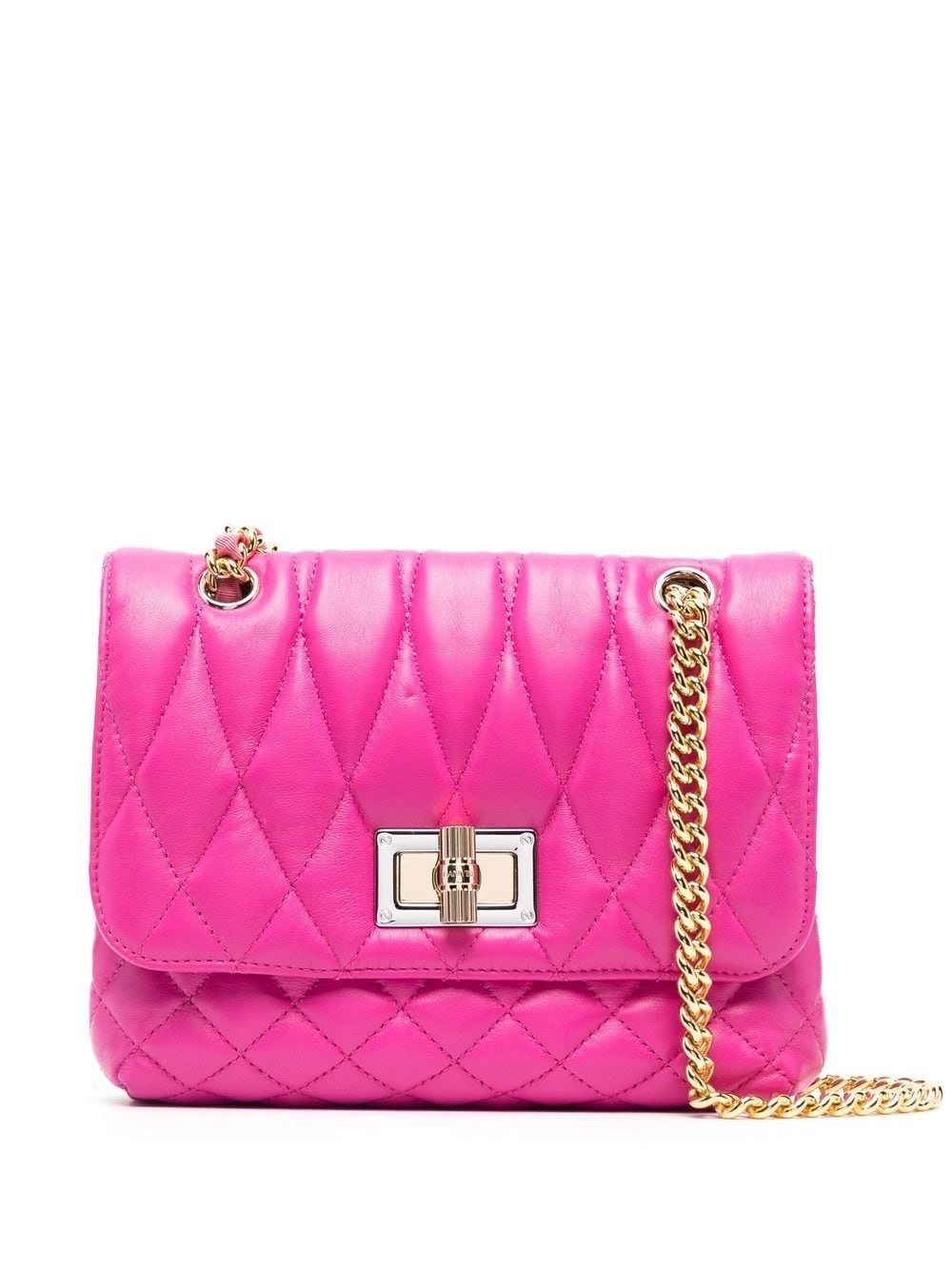 quilted leather shoulder bag - 1