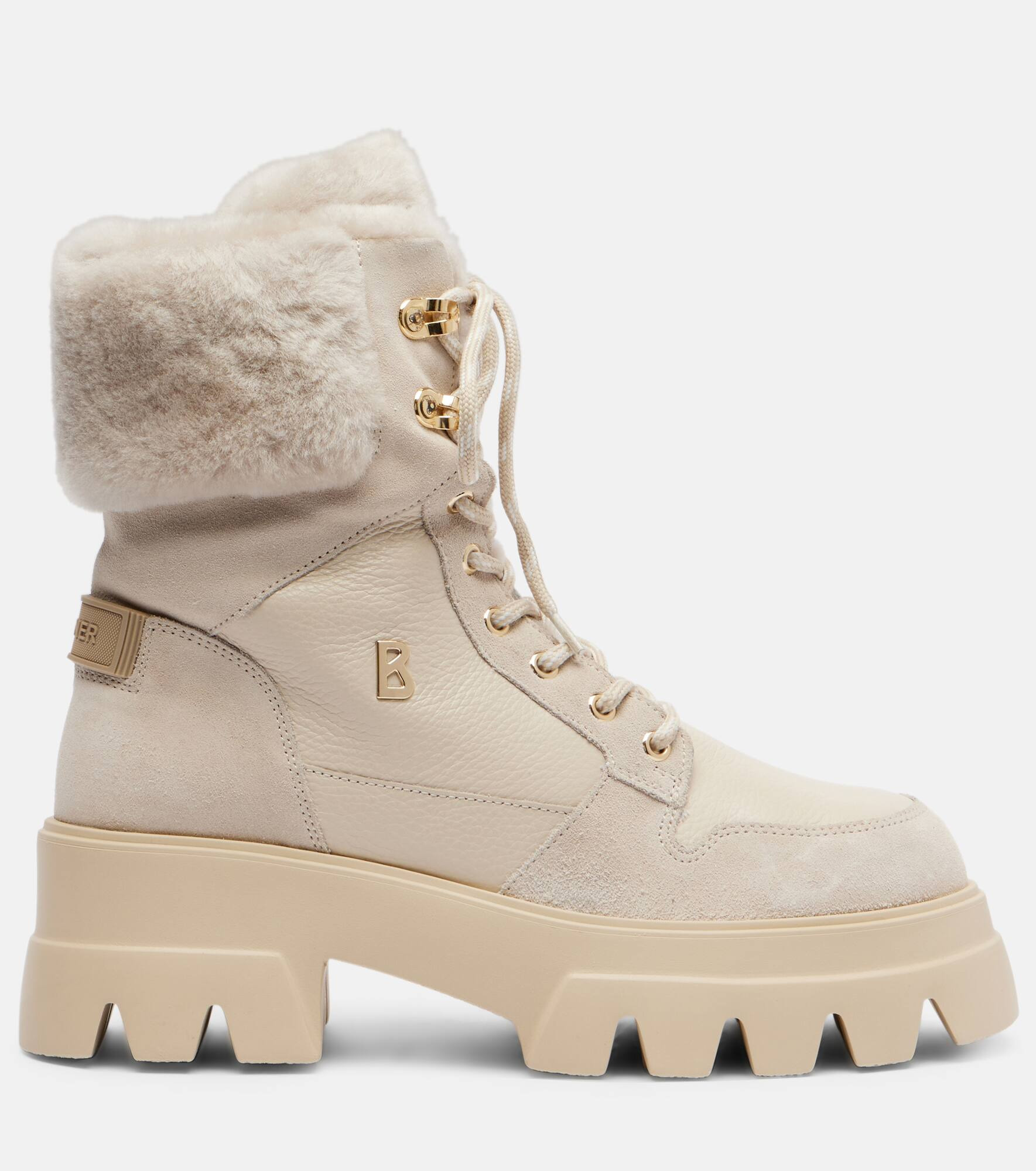 Sapporo suede and leather combat boots - 4