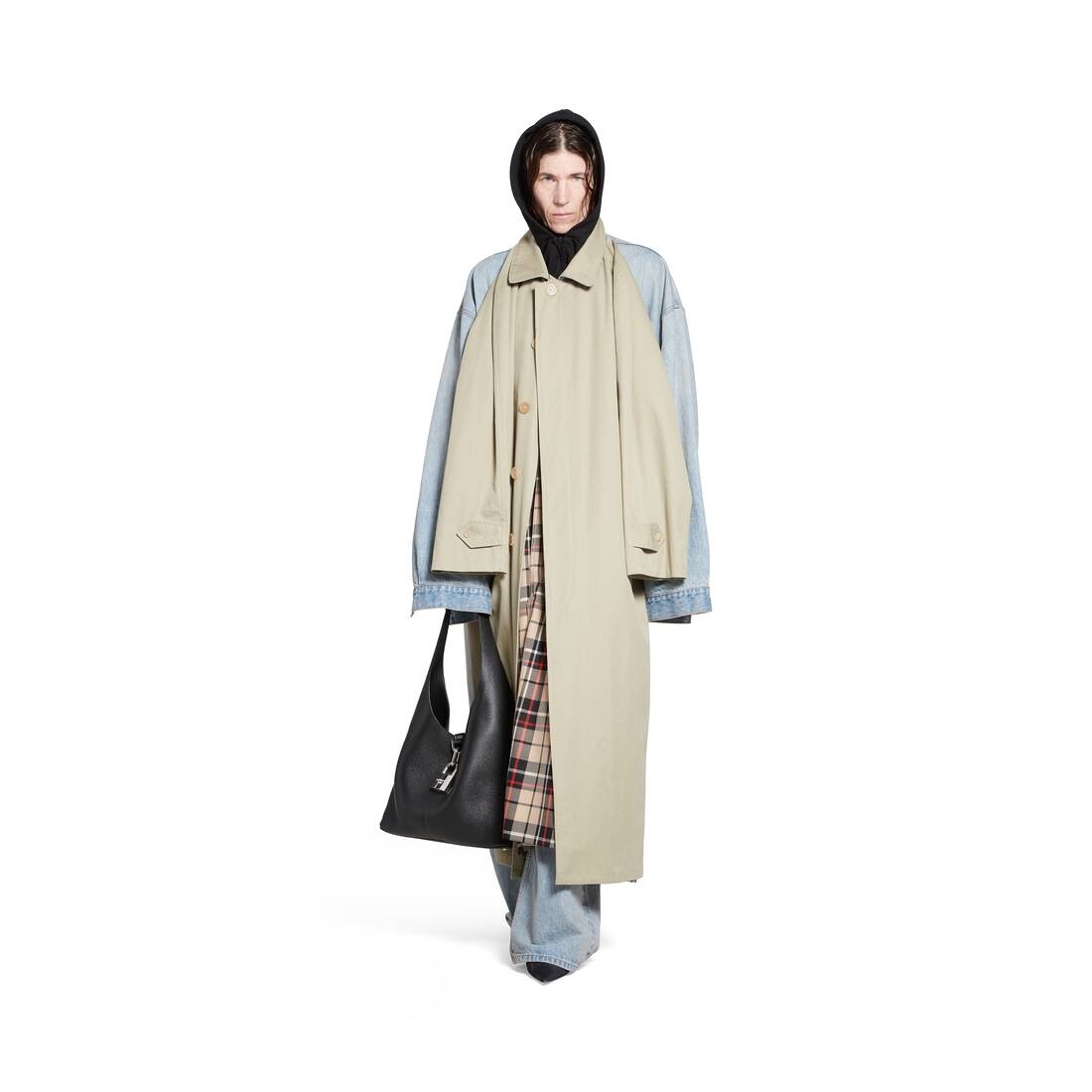 Women's Hybrid Carcoat in Beige - 2