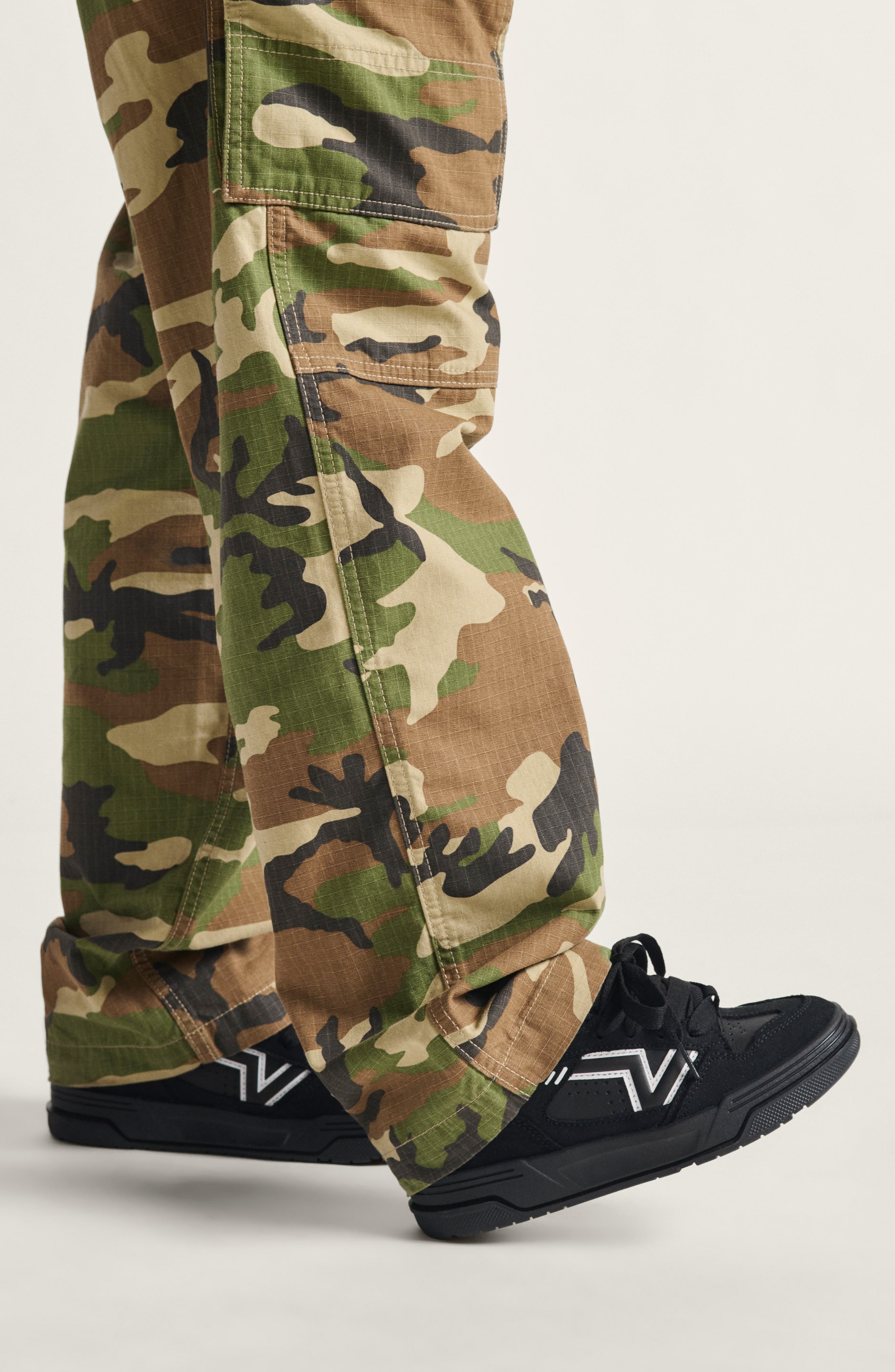 Vans Upland Sneaker in Black/Black/White at Nordstrom - 8