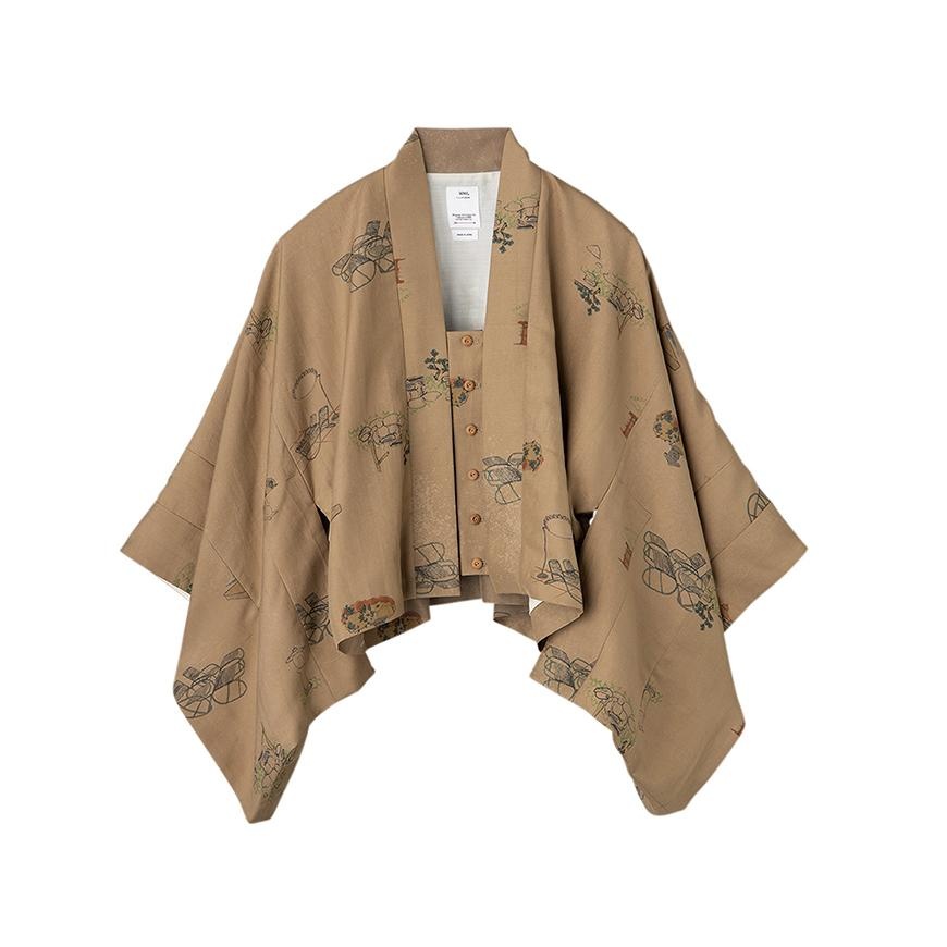 KIMONO CROPPED JKT W BEIGE - 1