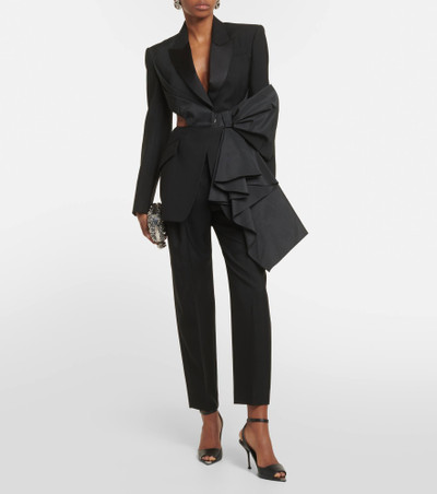 Alexander McQueen Wool tuxedo pants outlook