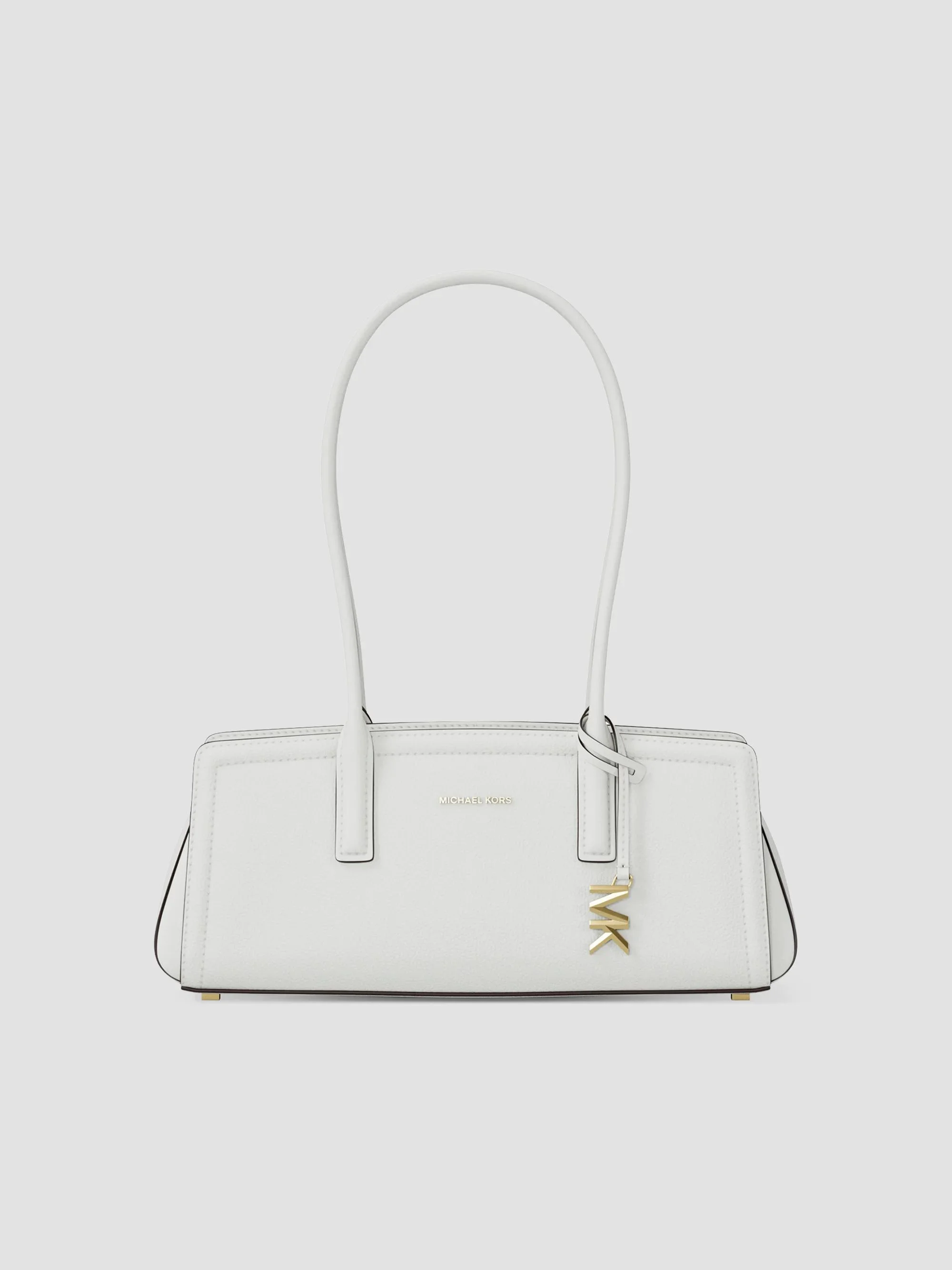Women's Laila Small Logo Leather Shoulder Bag - Eggshell - 1