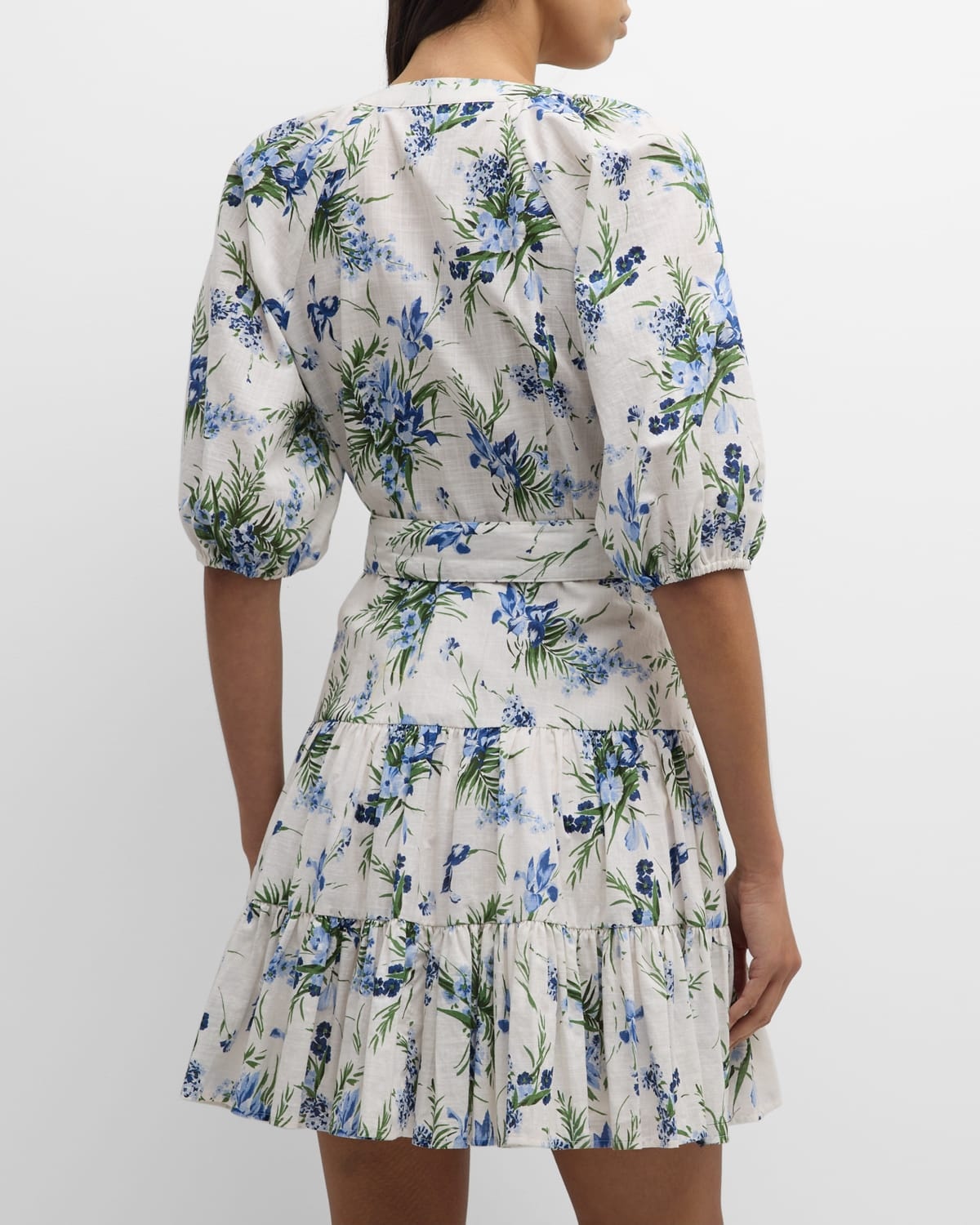 Dewey Floral Button-Front Mini Dress - 6