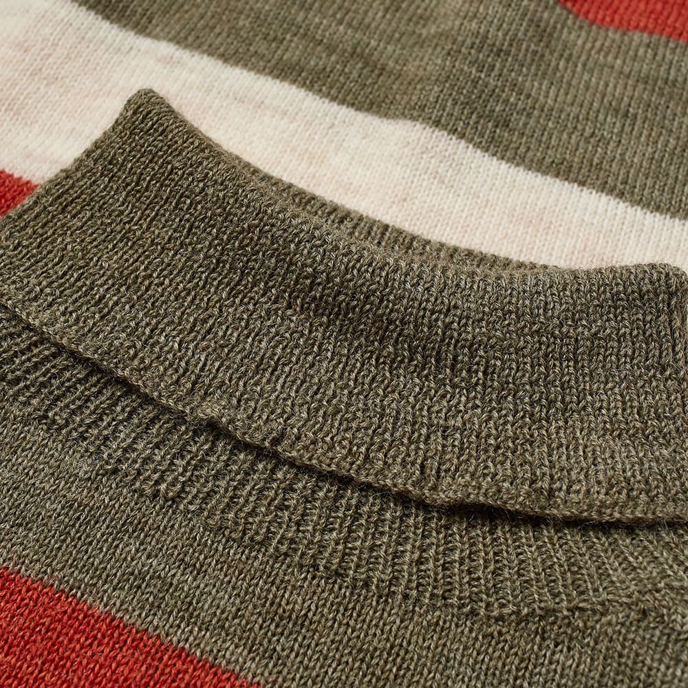 Nigel Cabourn Striped Seamless Rollneck Knit - 2