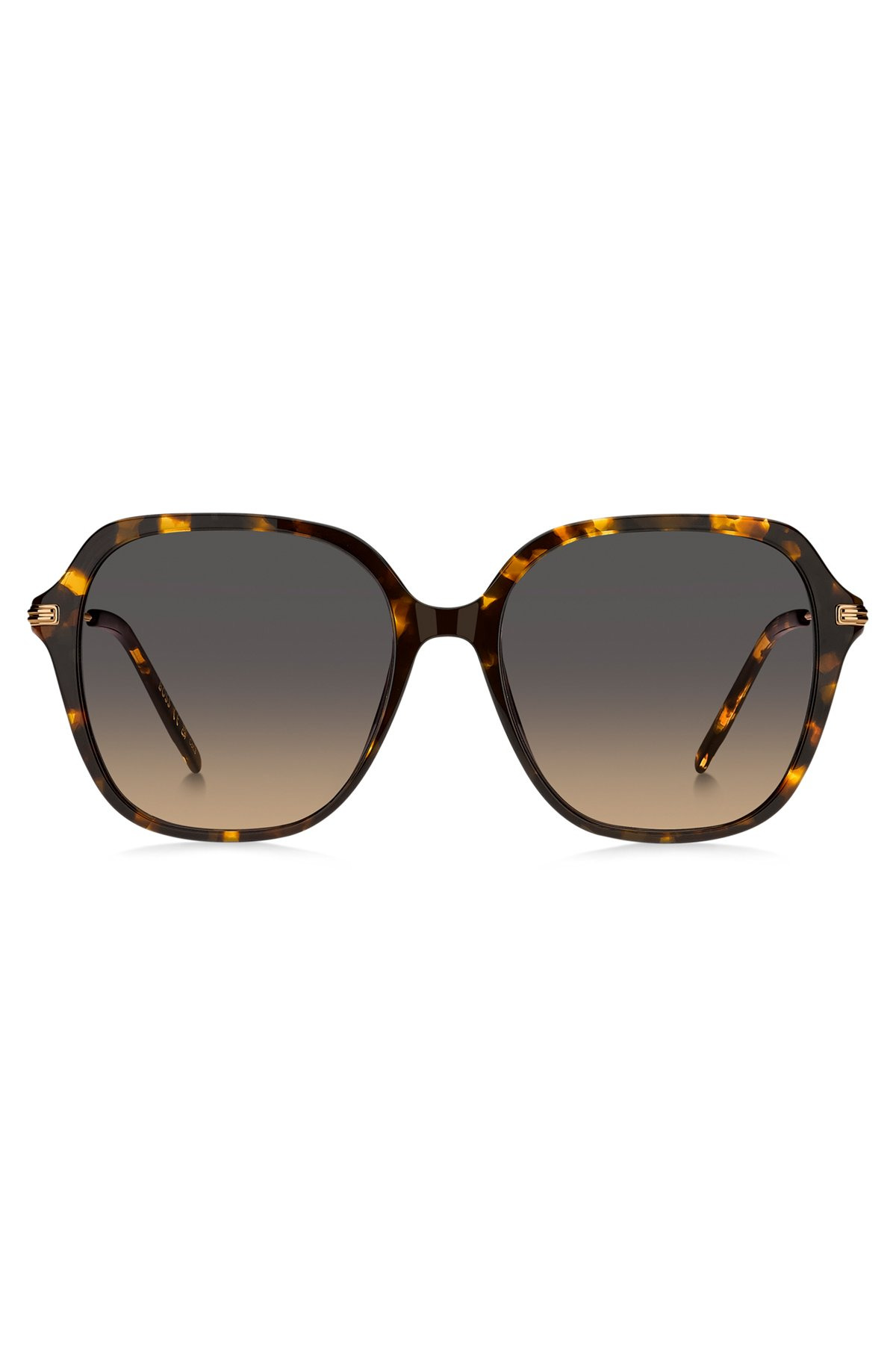 HAVANA-ACETATE SUNGLASSES WITH ROSE-GOLD-TONE TEMPLES - 3