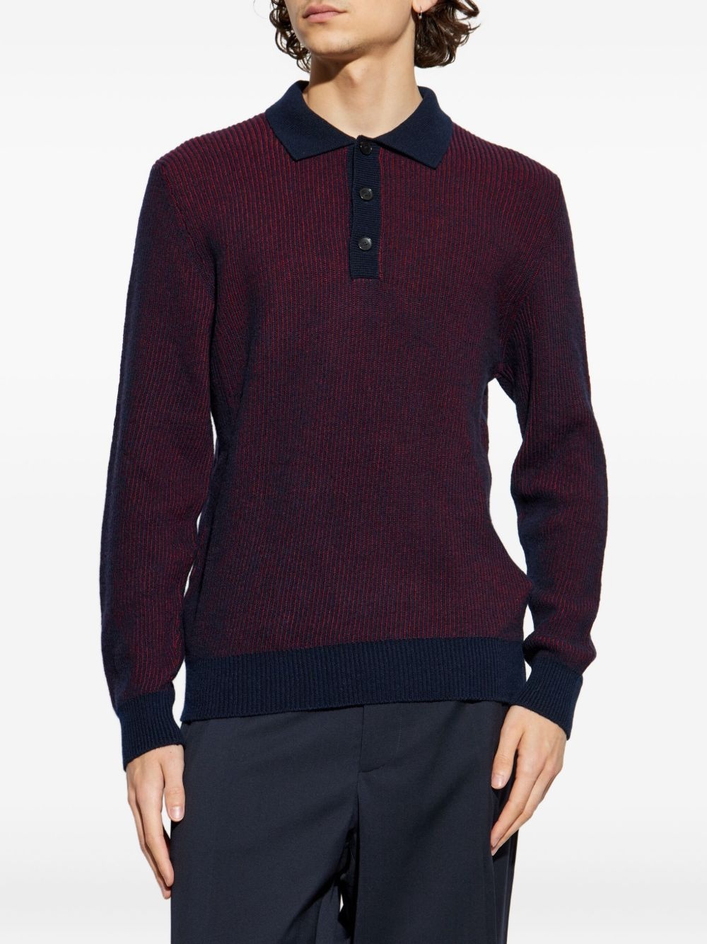 wool polo shirt - 3