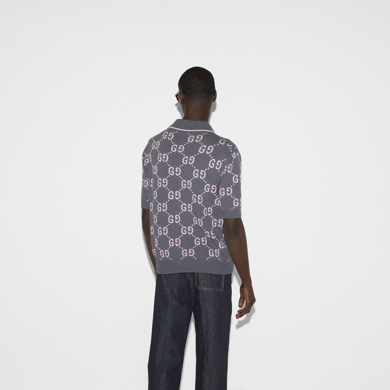 GG cotton jacquard polo shirt 4
