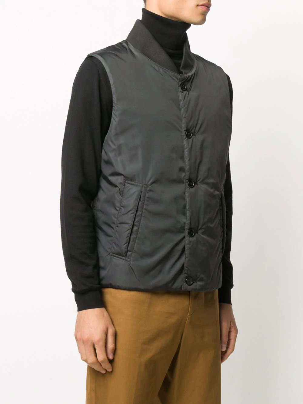 buttoned gilet jacket - 3