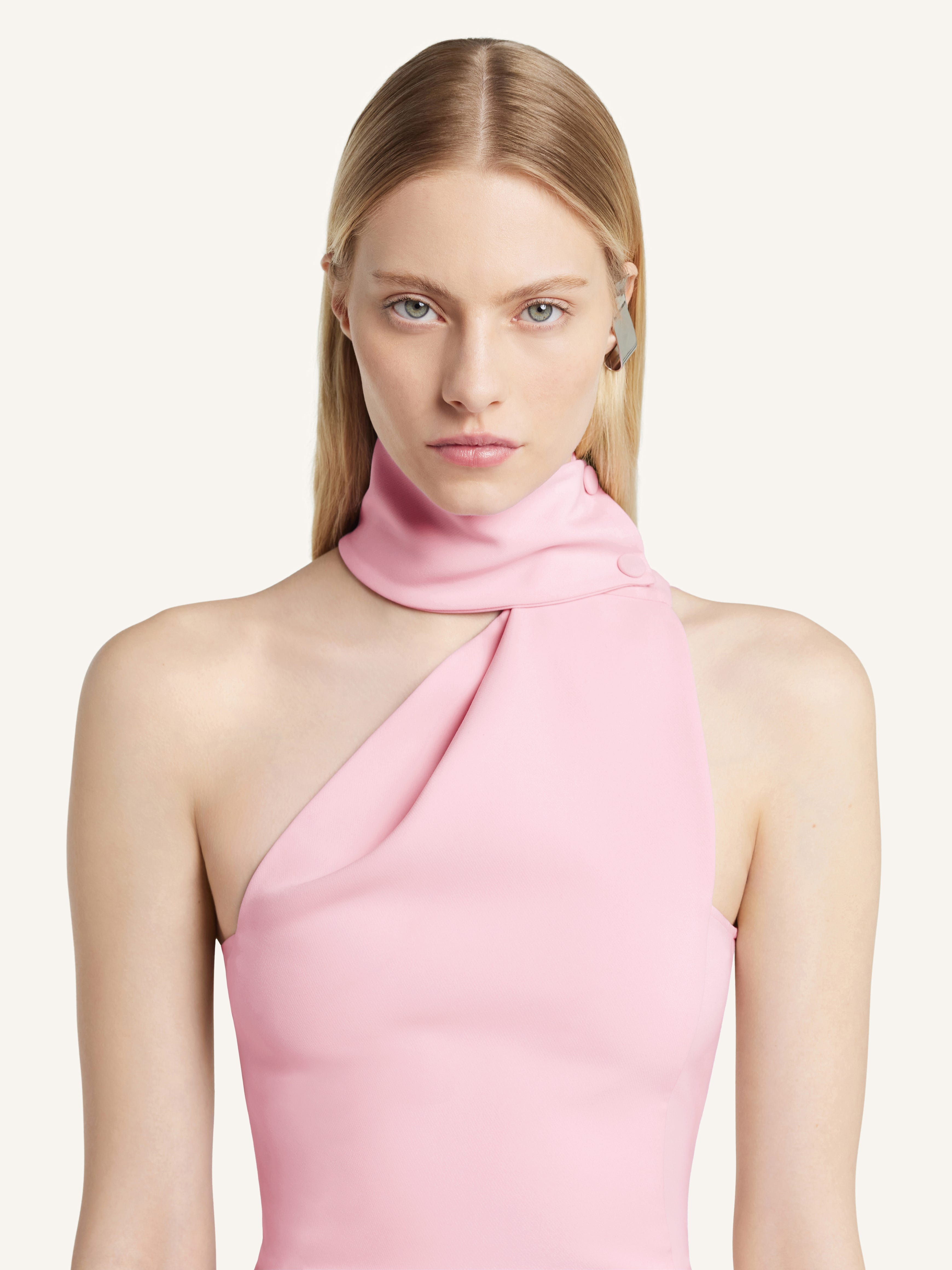 SCARF CRÊPE DRESS - 5