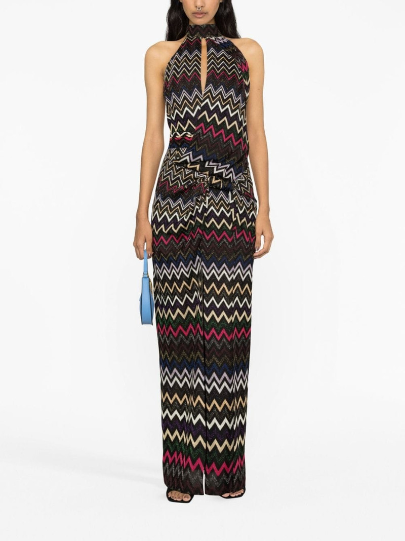 Missoni zigzag halterneck maxi dress outlook