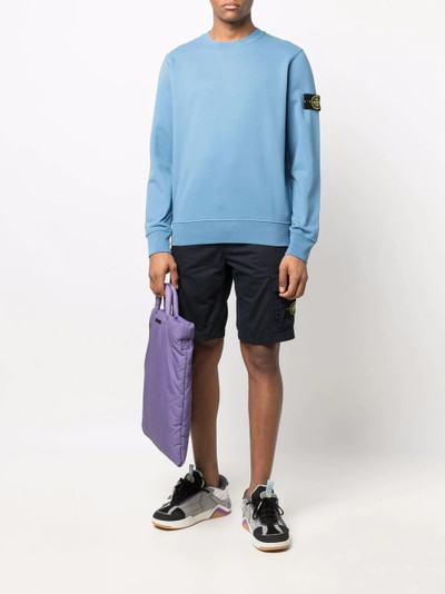 Stone Island Compass badge crew-neck sweatshirt outlook