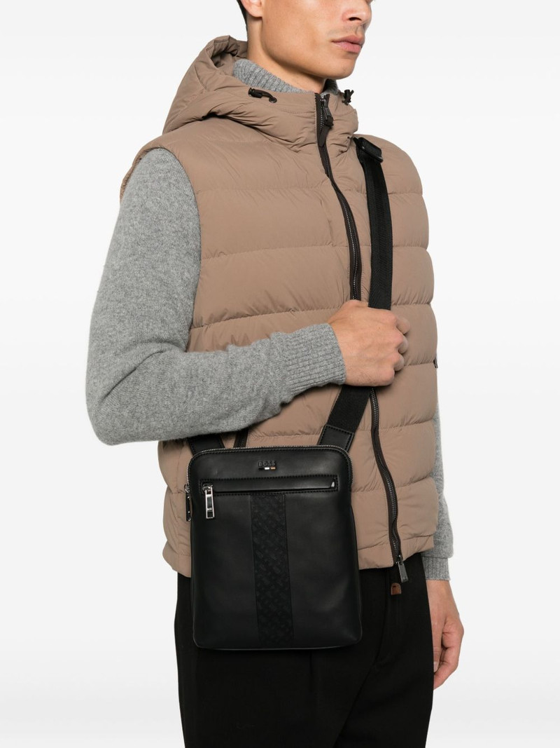 BOSS embossed-logo shoulder bag outlook