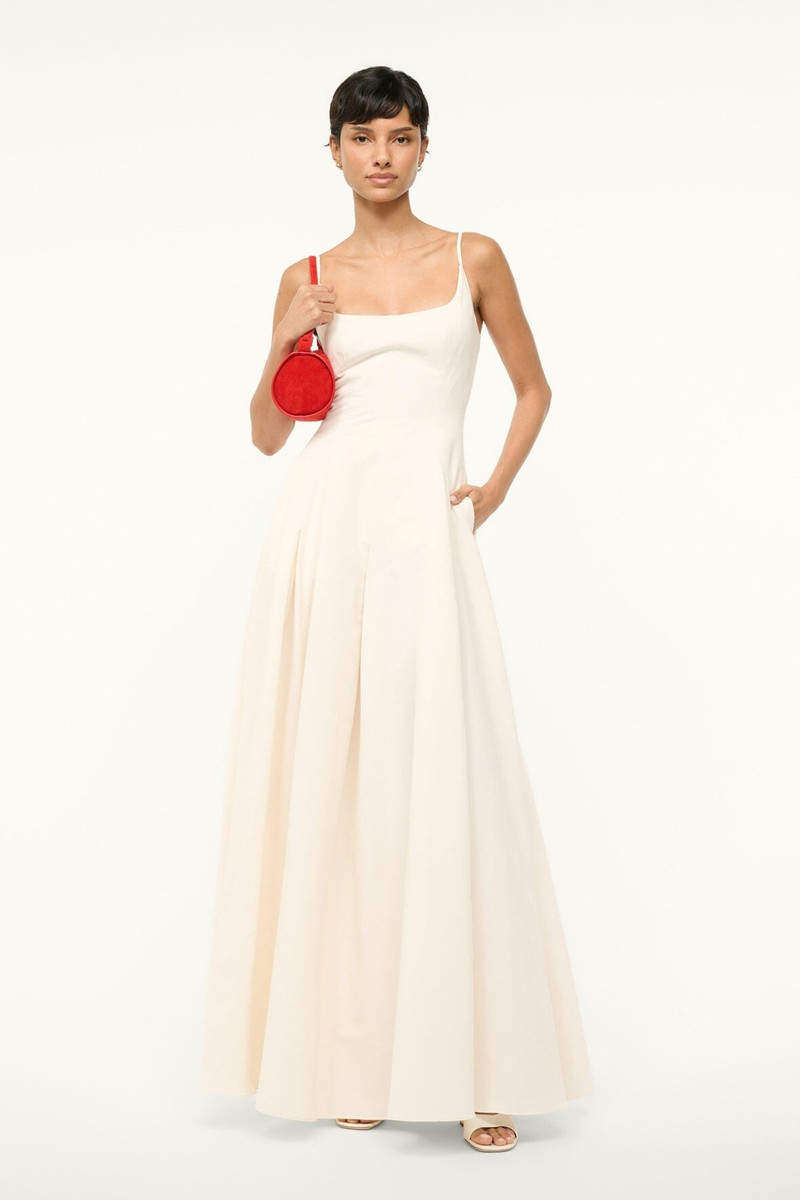 STAUD STAUD JOY MAXI DRESS IVORY outlook