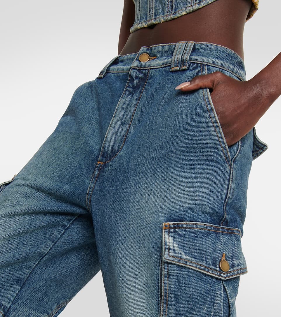 Sequin-embellished flared jeans - 4