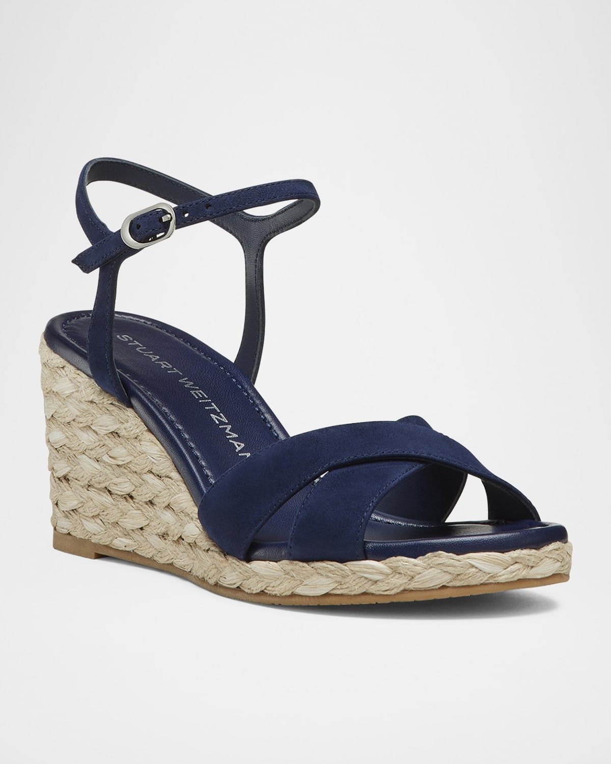 Dayna Suede Crisscross Wedge Espadrilles - 2