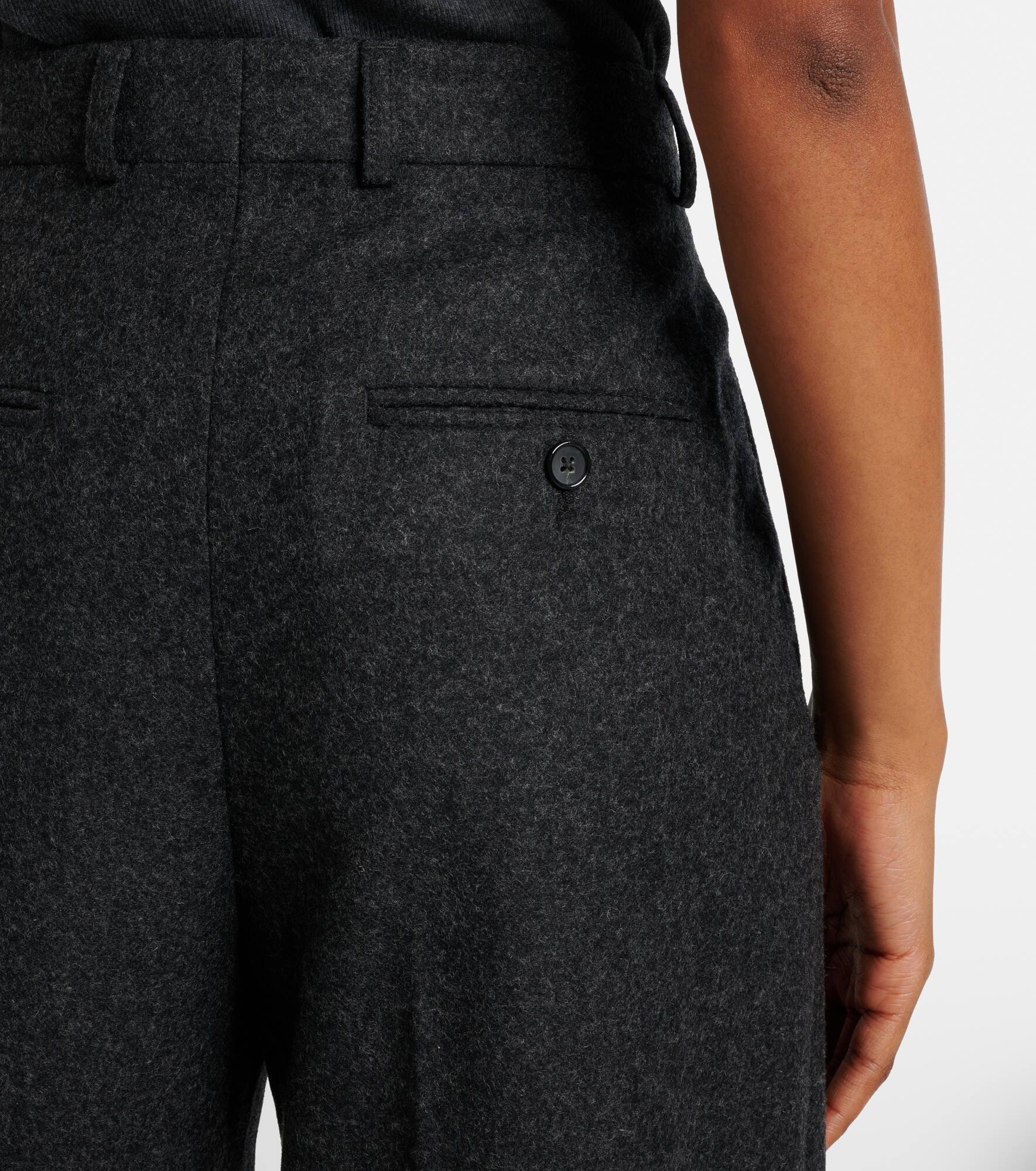 Low-waist wool-blend straight pants - 6